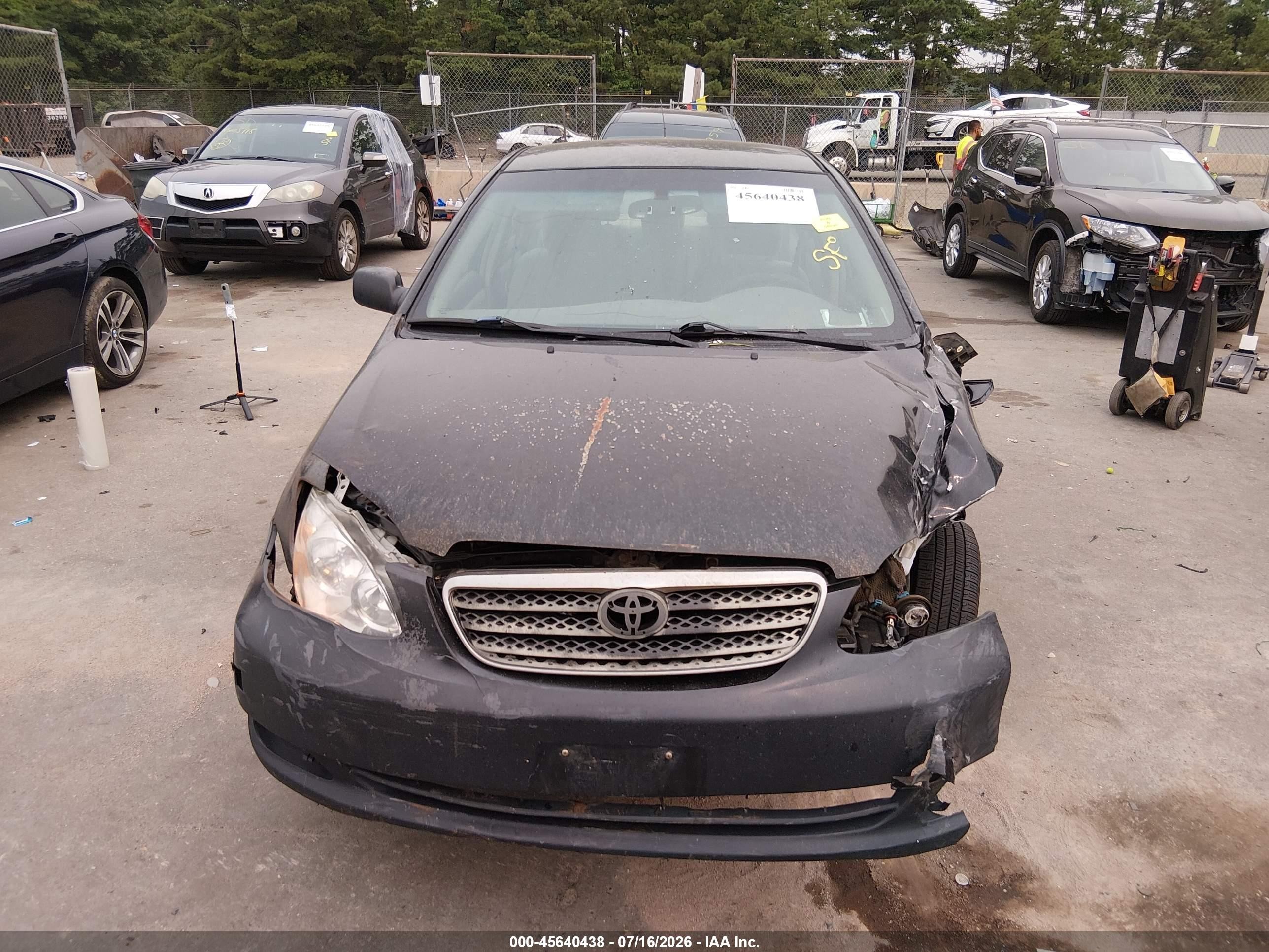 2005 Toyota Corolla Ce Black vin: 2T1BR32E55C430967