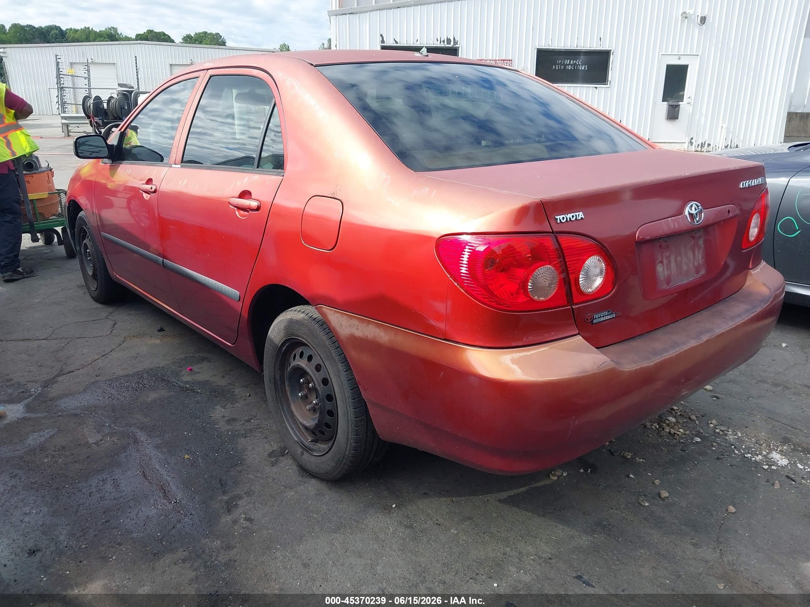 2005 Toyota Corolla Ce Красный vin: 2T1BR32E55C442245