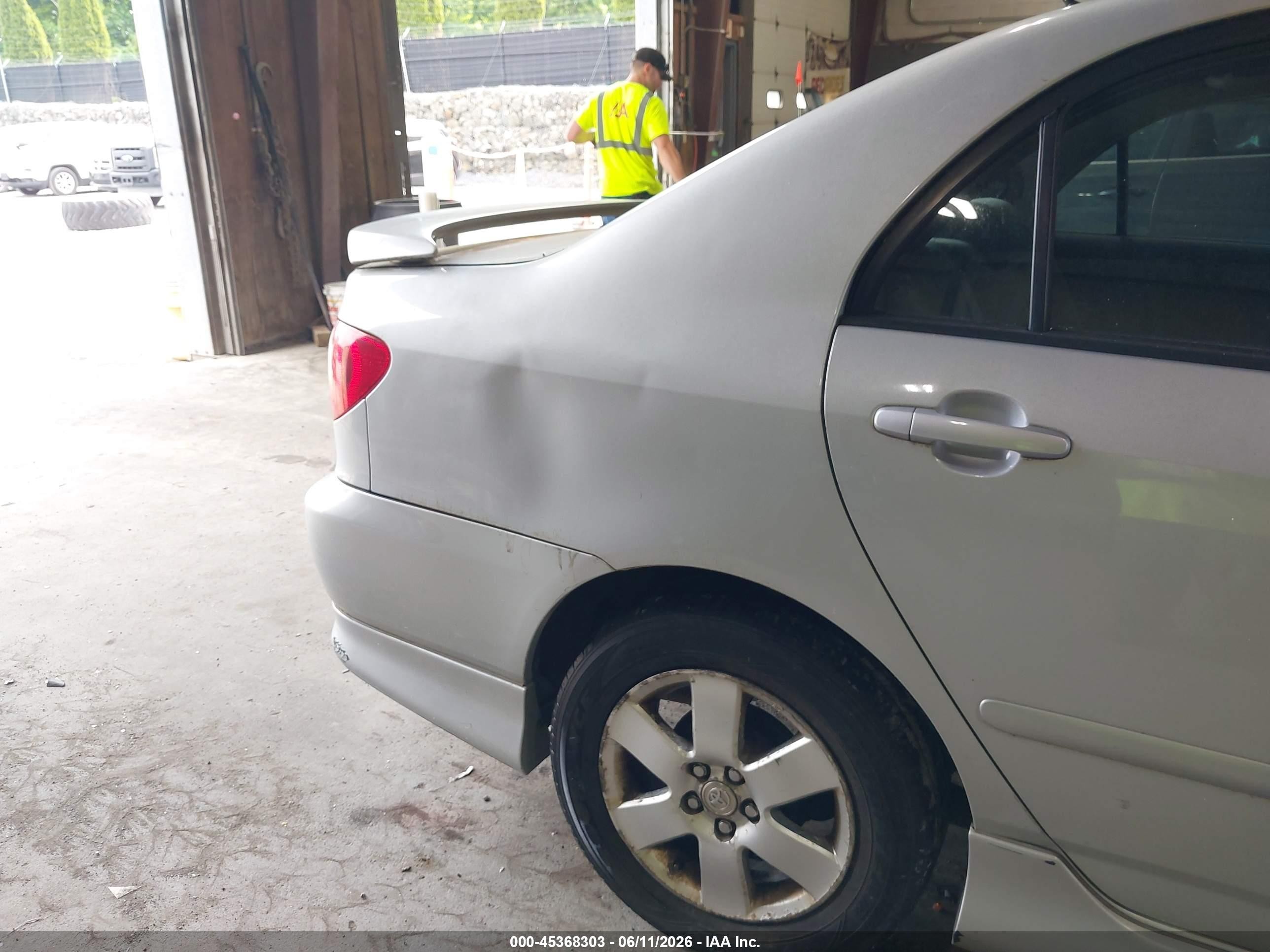 2005 Toyota Corolla S Gray vin: 2T1BR32E55C477755