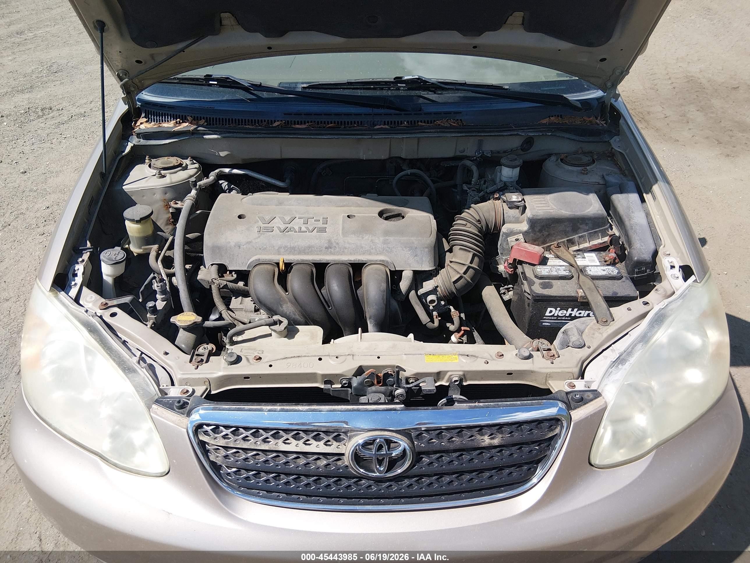 2005 Toyota Corolla Le Gold vin: 2T1BR32E55C483992
