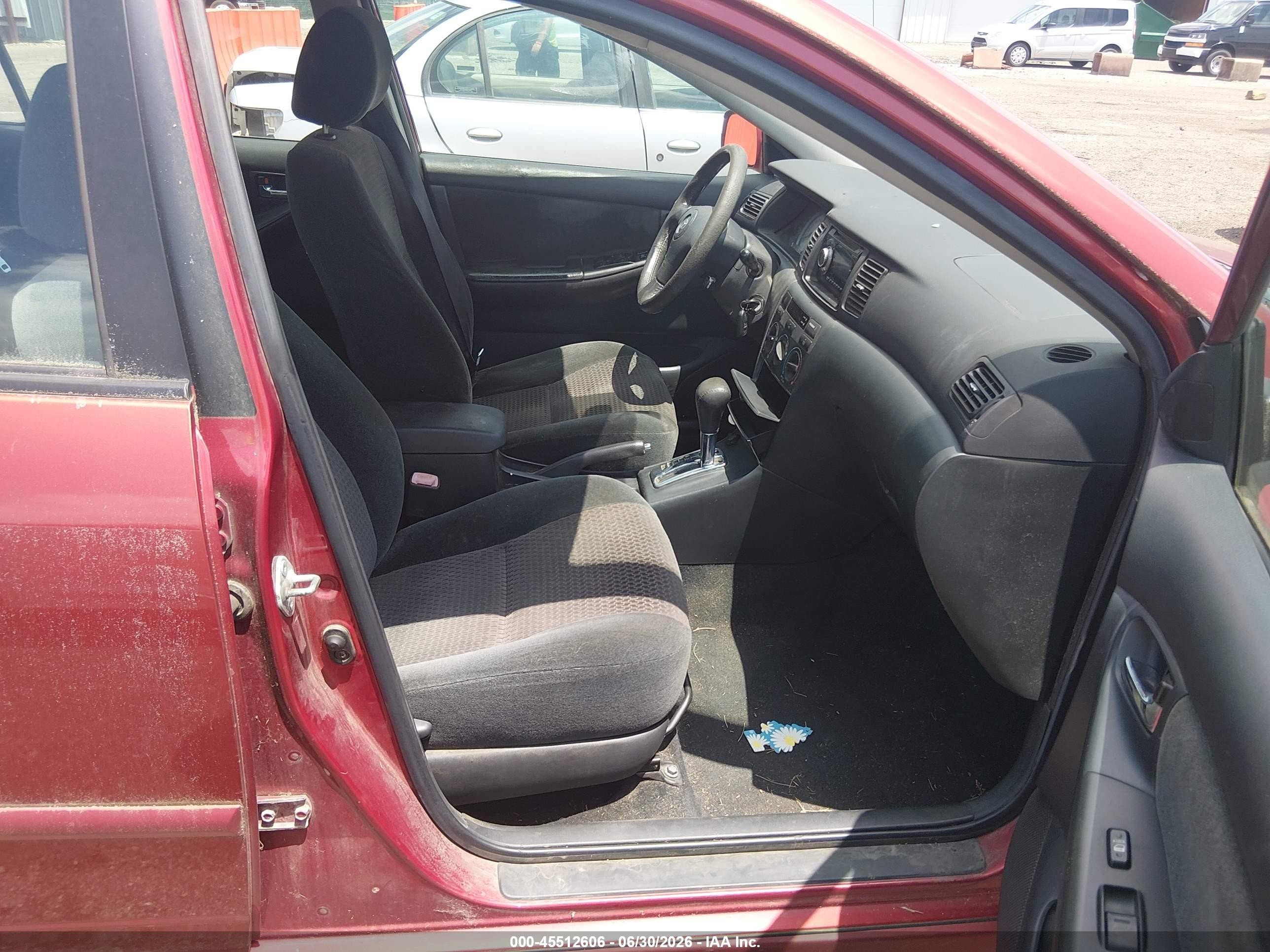 2006 Toyota Corolla S Red vin: 2T1BR32E56C574679
