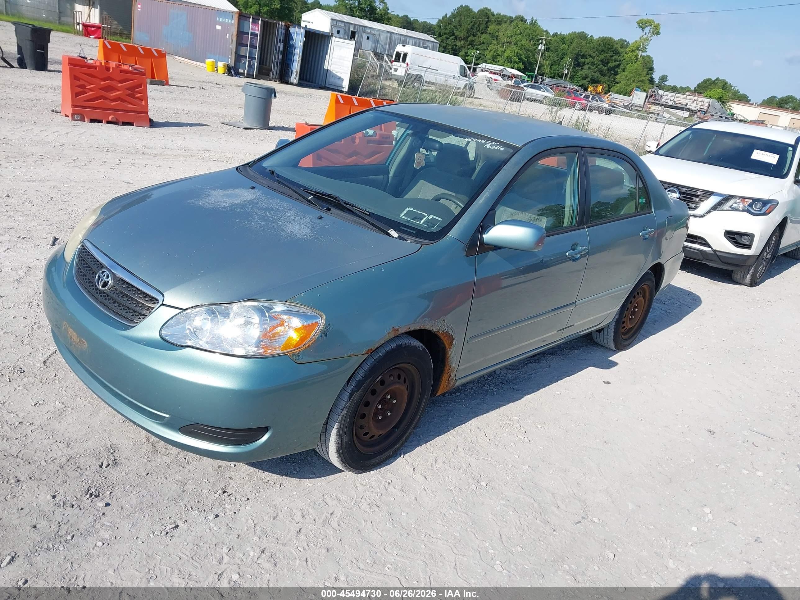 2006 Toyota Corolla Le Gray vin: 2T1BR32E56C602223