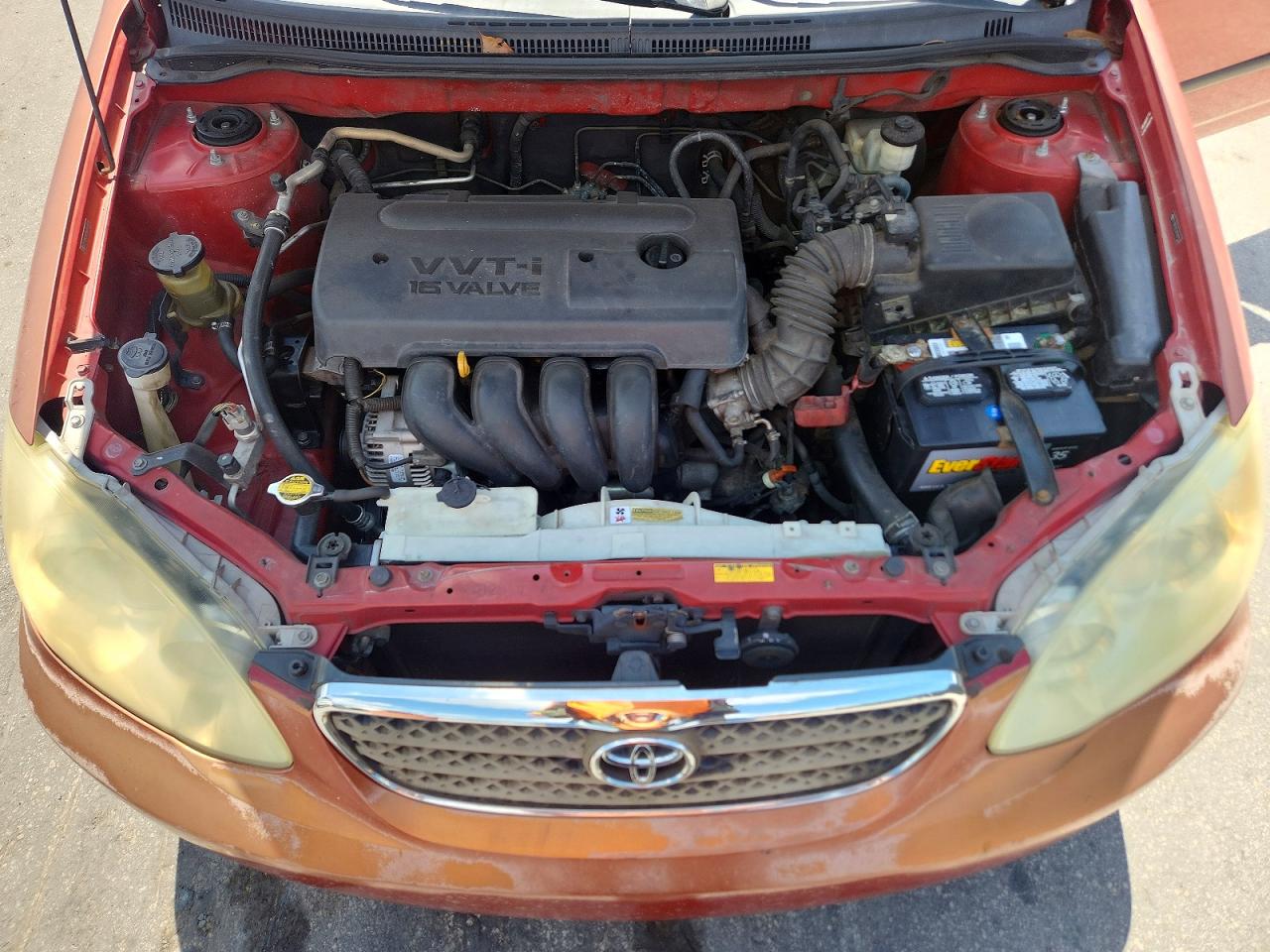 2006 Toyota Corolla Ce Red vin: 2T1BR32E56C607633