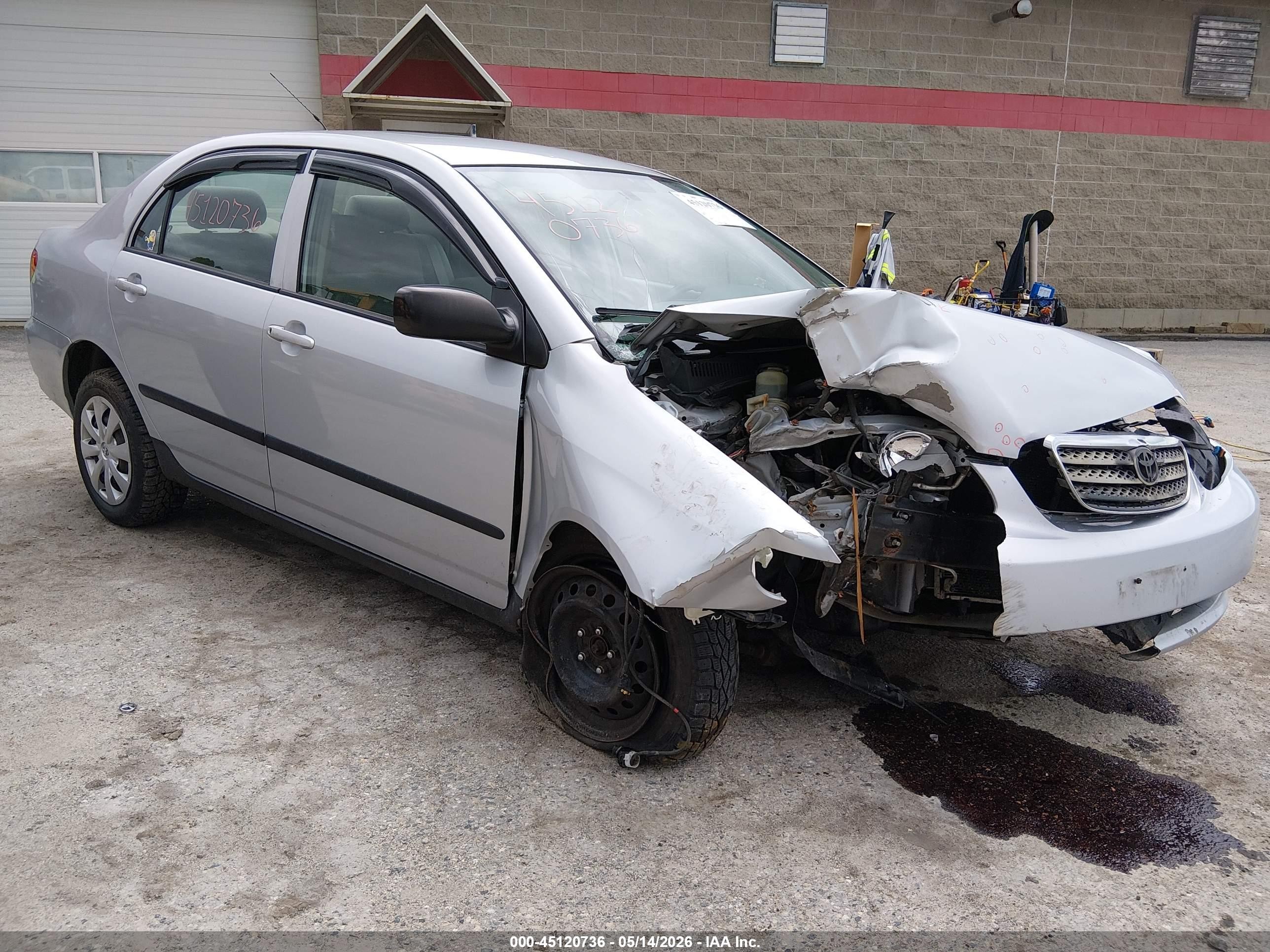 2006 Toyota Corolla Ce Silver vin: 2T1BR32E56C609589