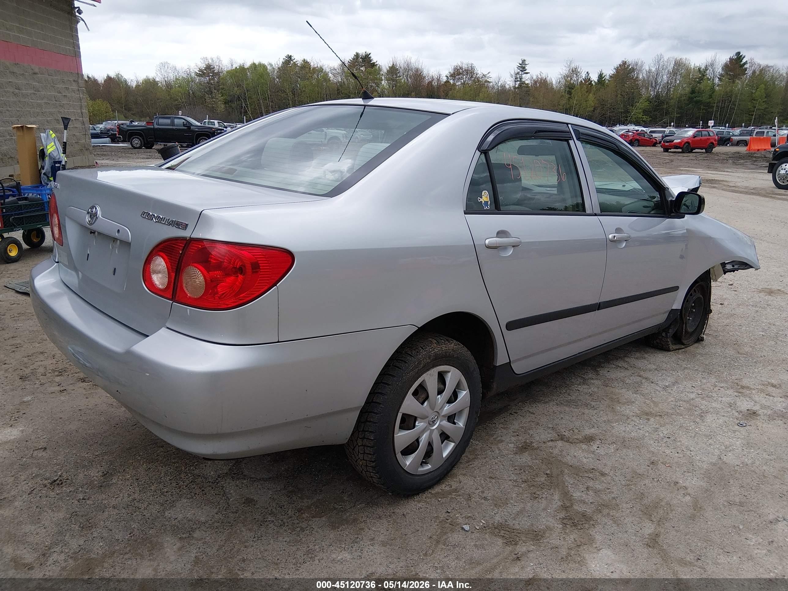 2006 Toyota Corolla Ce Silver vin: 2T1BR32E56C609589