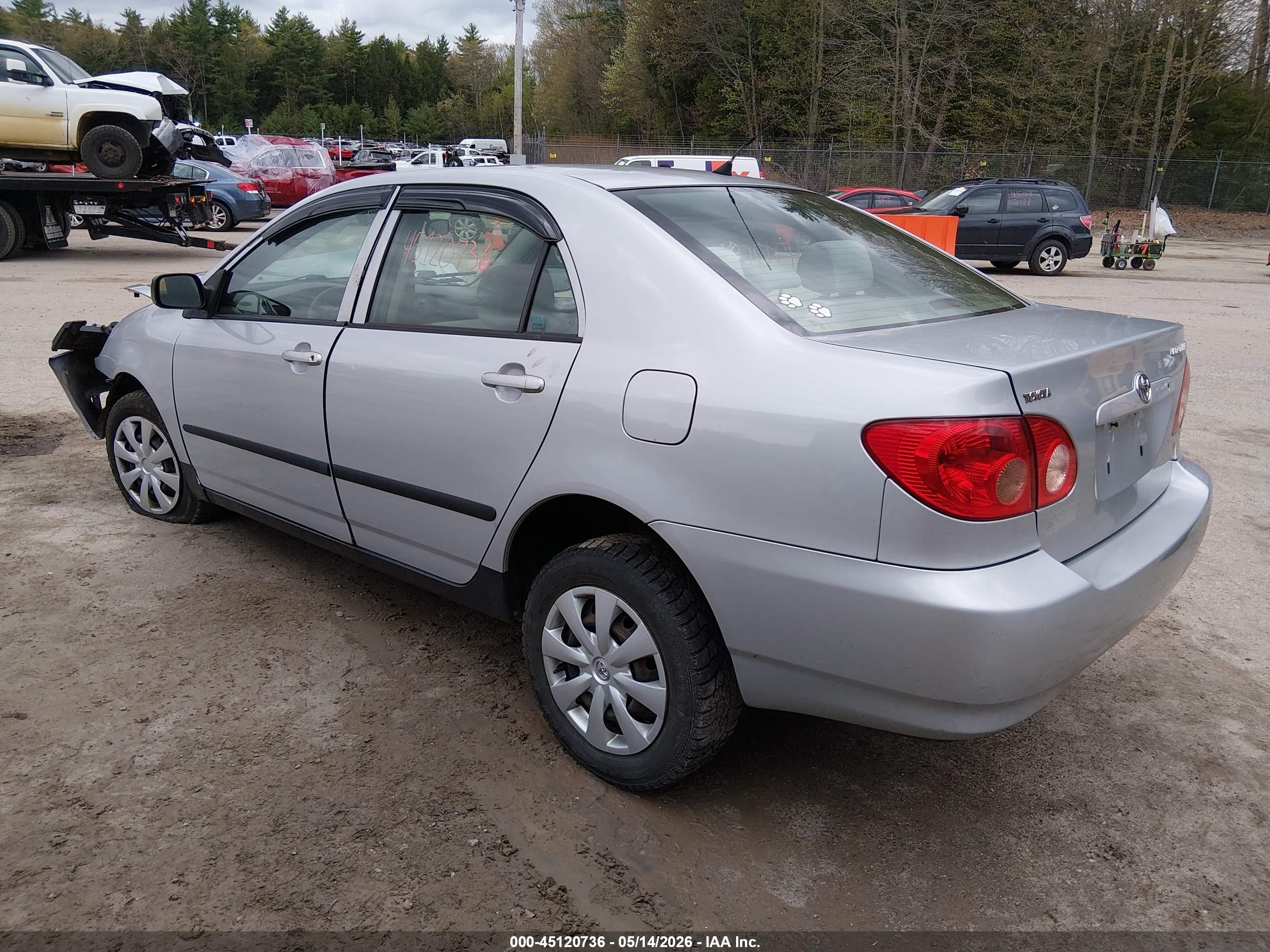 2006 Toyota Corolla Ce Silver vin: 2T1BR32E56C609589