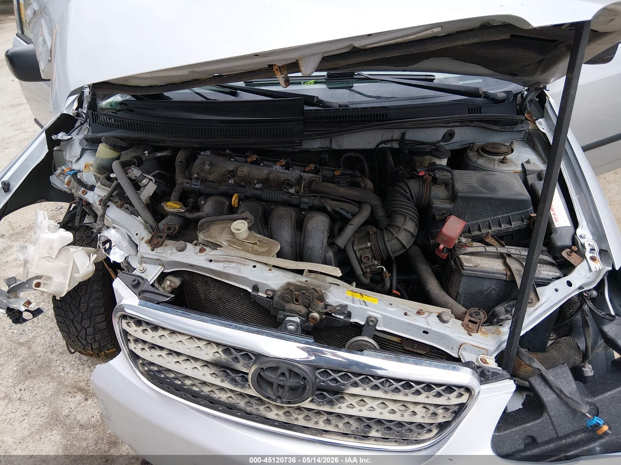 2006 Toyota Corolla Ce Silver vin: 2T1BR32E56C609589