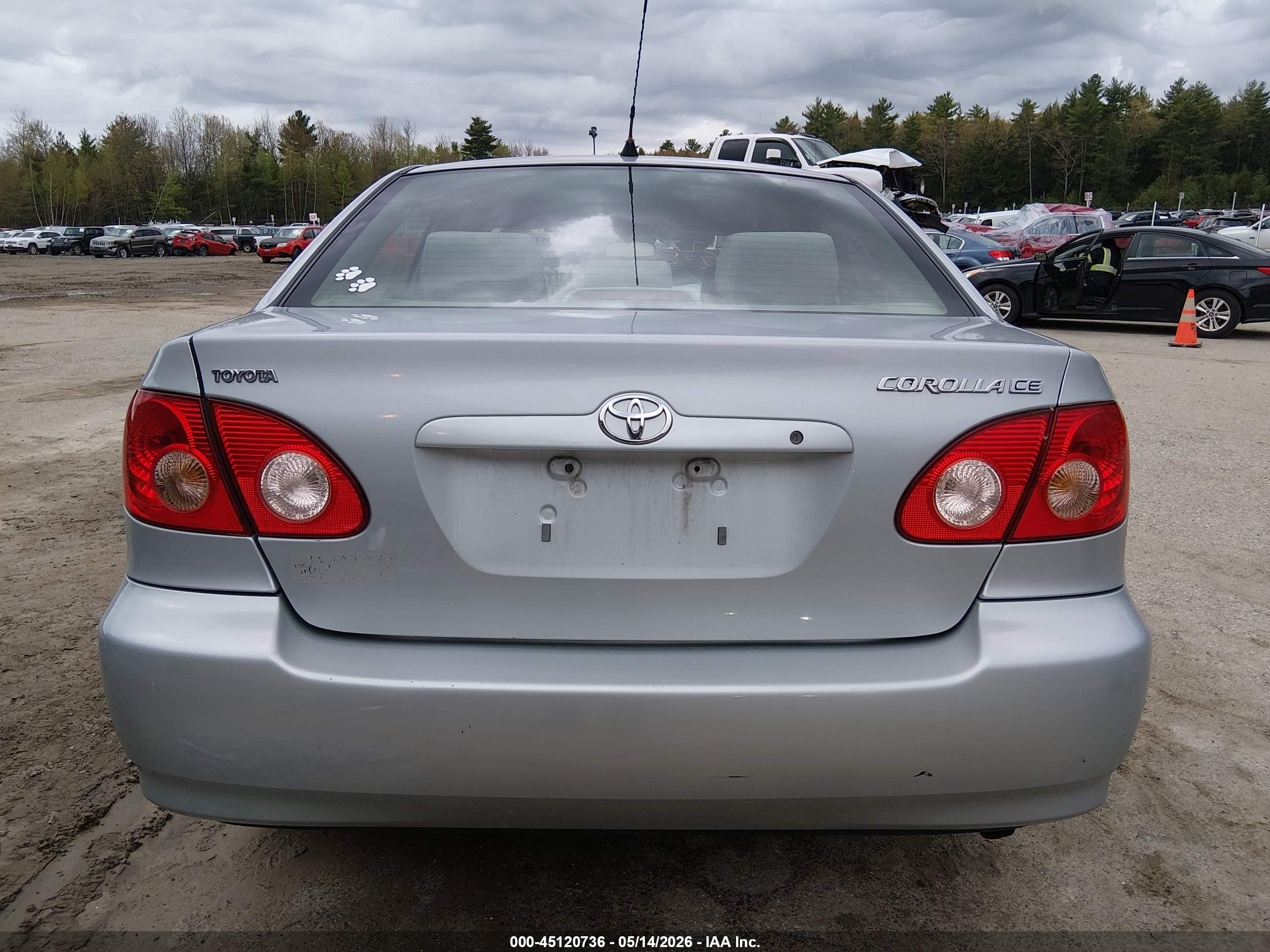 2006 Toyota Corolla Ce Silver vin: 2T1BR32E56C609589
