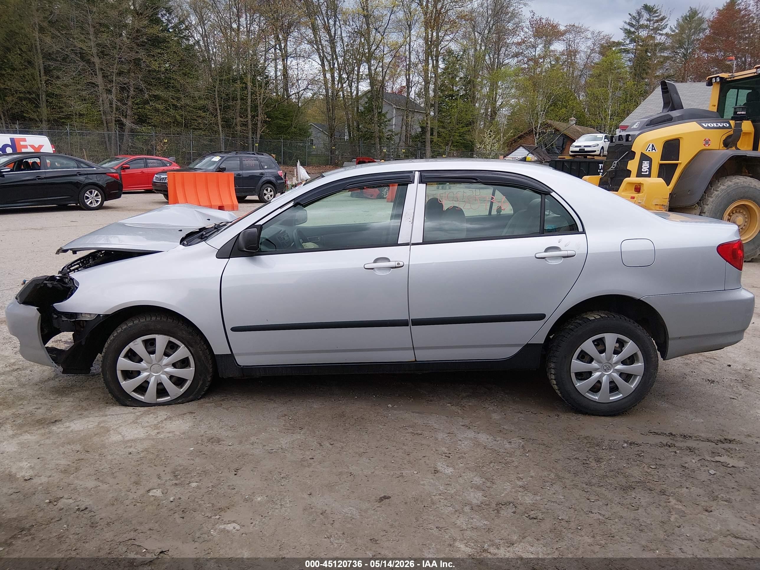 2006 Toyota Corolla Ce Silver vin: 2T1BR32E56C609589