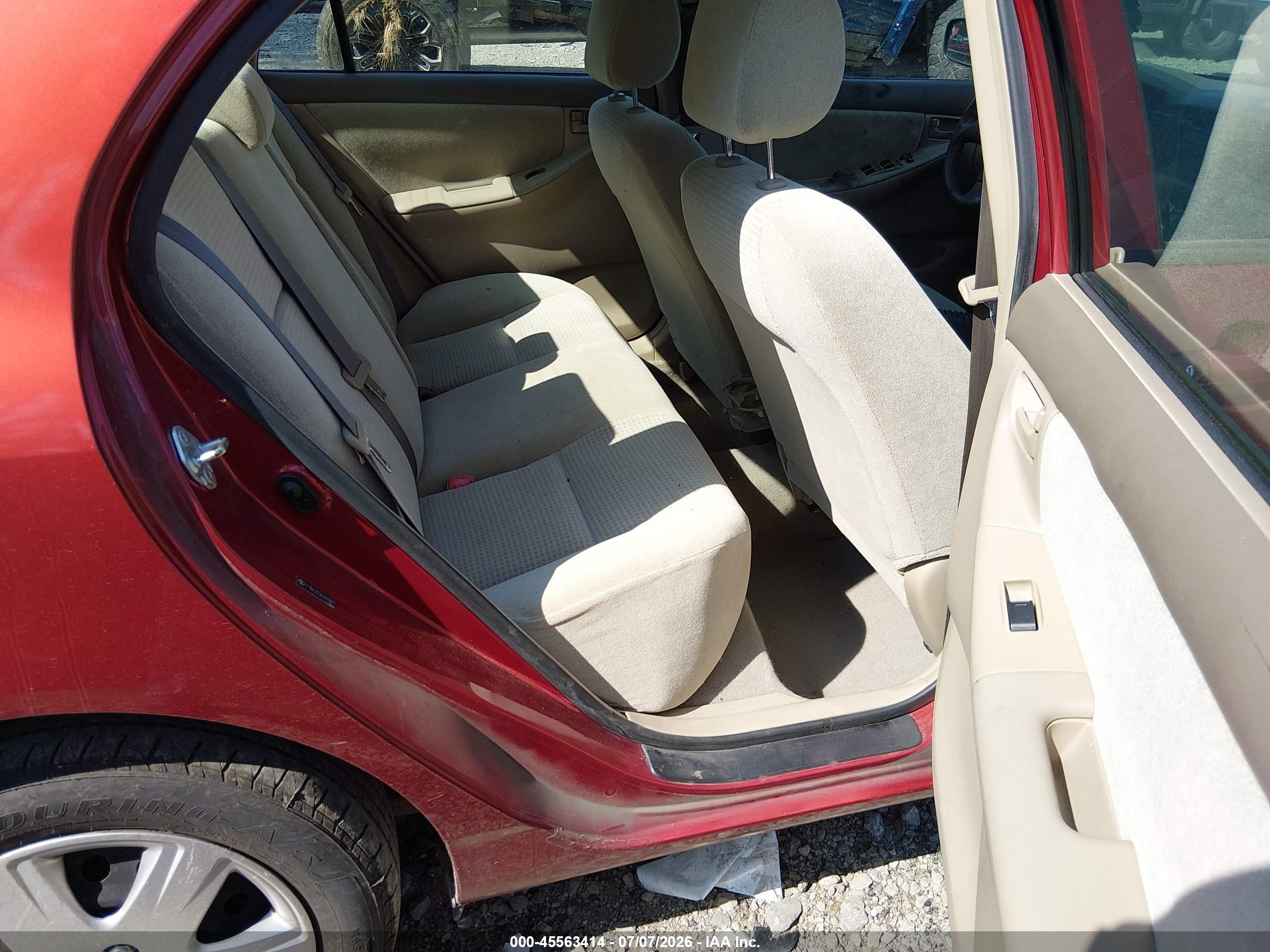 2006 Toyota Corolla Ce Red vin: 2T1BR32E56C620981