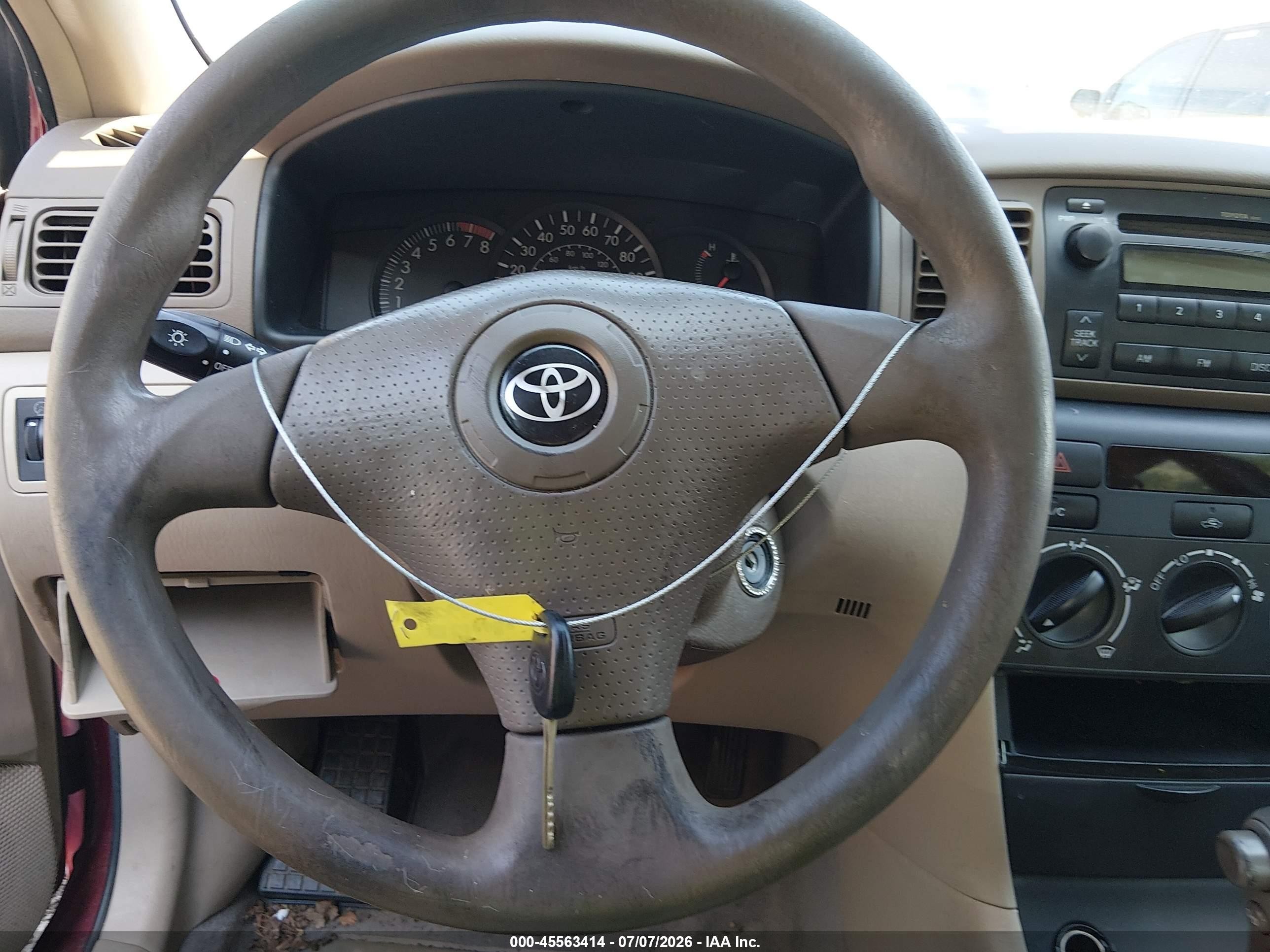 2006 Toyota Corolla Ce Red vin: 2T1BR32E56C620981