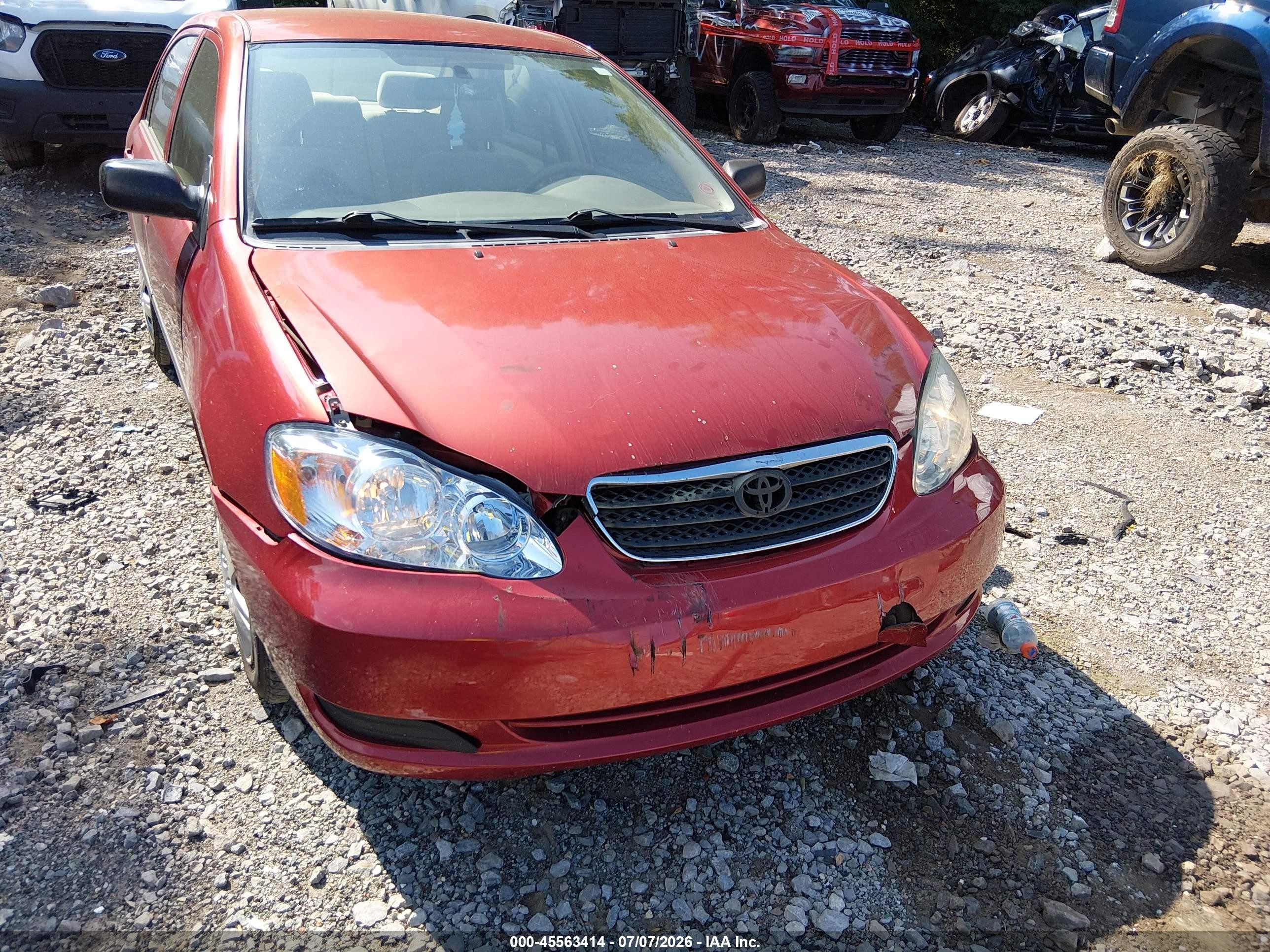 2006 Toyota Corolla Ce Red vin: 2T1BR32E56C620981
