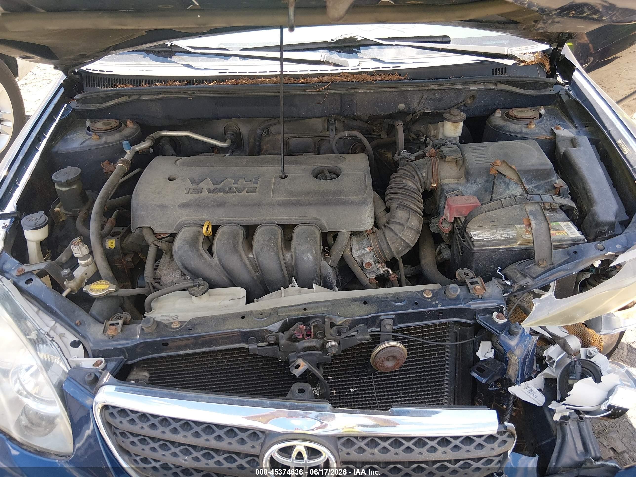2006 Toyota Corolla S Blue vin: 2T1BR32E56C647808