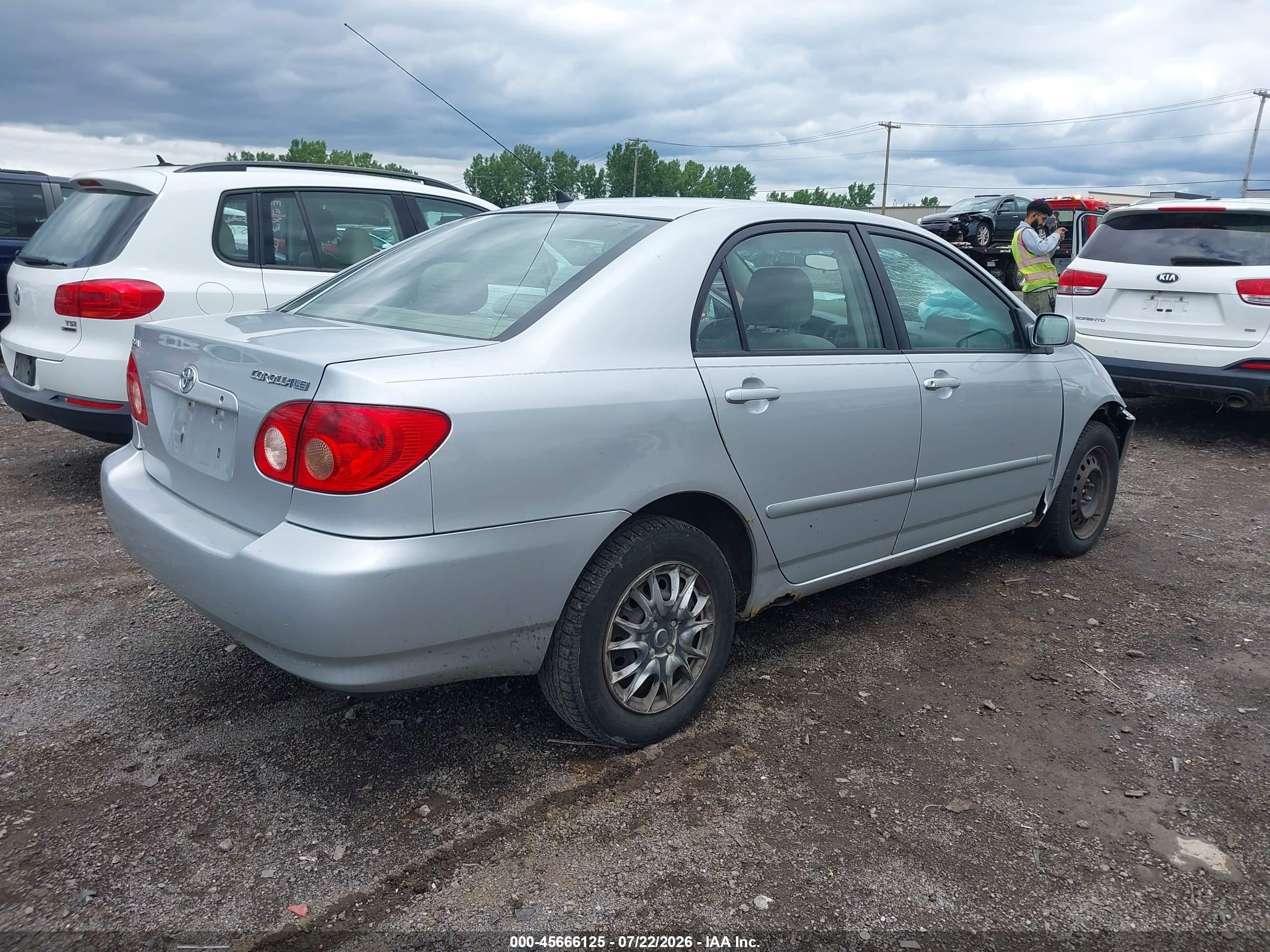 2006 Toyota Corolla Le Silver vin: 2T1BR32E56C709952