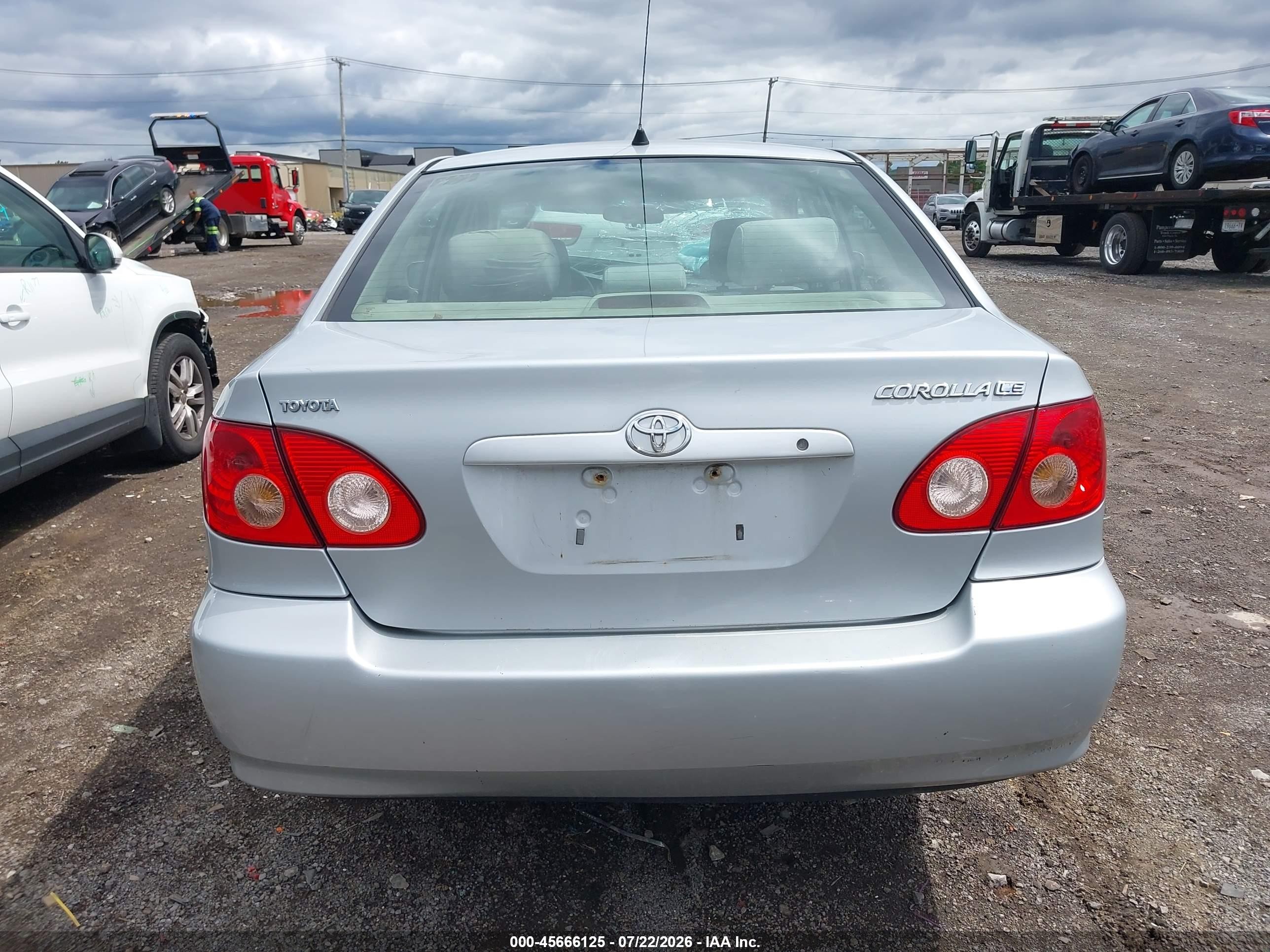 2006 Toyota Corolla Le Silver vin: 2T1BR32E56C709952