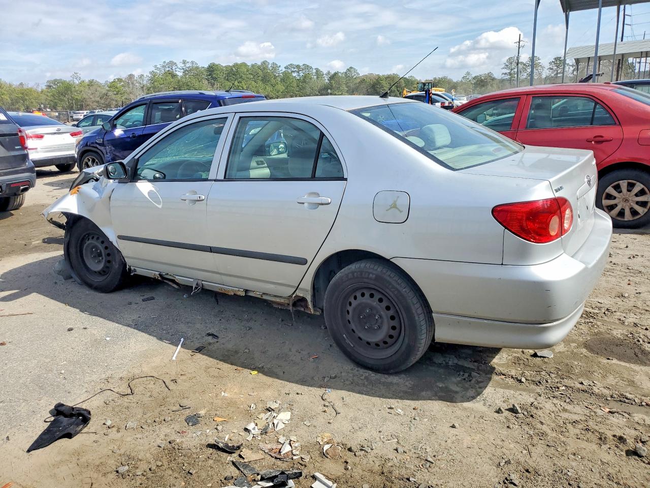 2007 Toyota Corolla Ce Silver vin: 2T1BR32E57C727367
