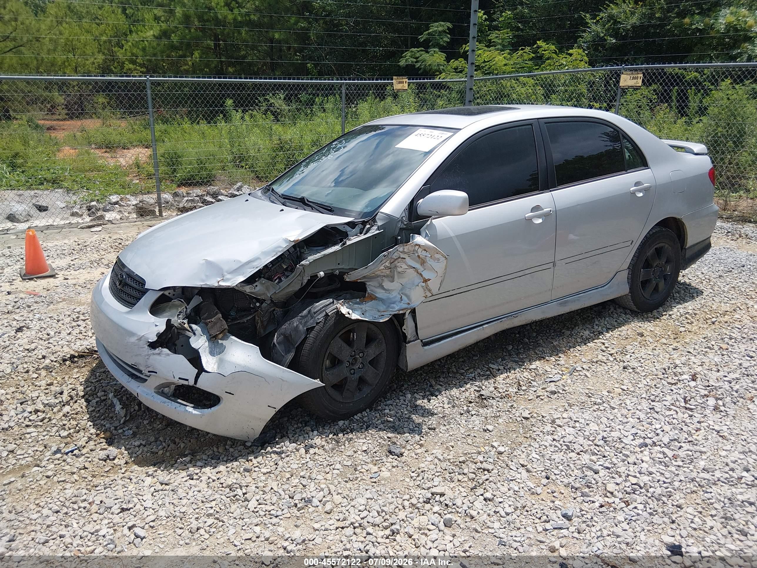 2007 Toyota Corolla S Silver vin: 2T1BR32E57C758473