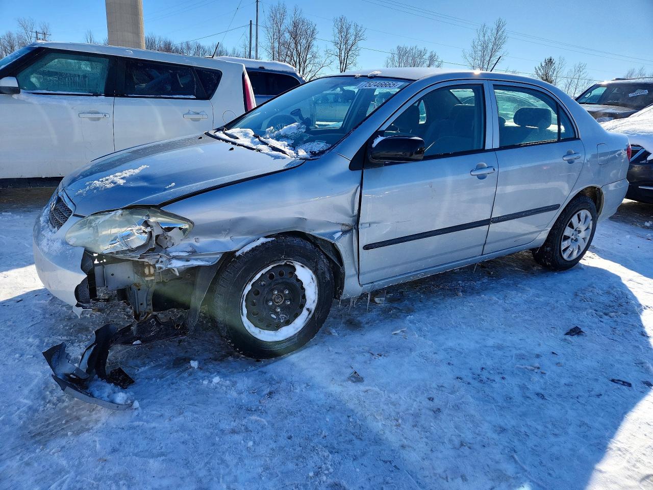2007 Toyota Corolla Ce Silver vin: 2T1BR32E57C790498