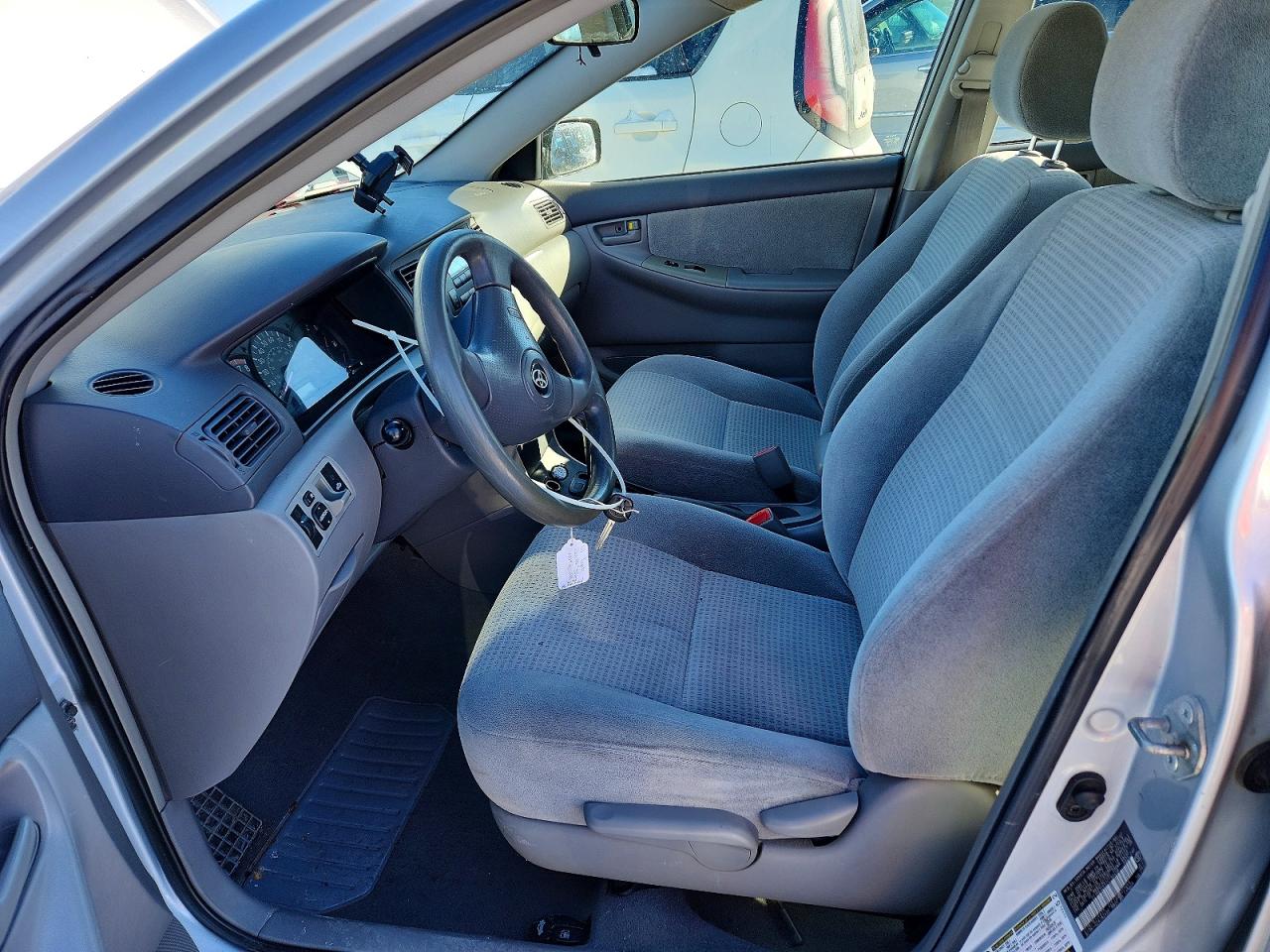 2007 Toyota Corolla Ce Silver vin: 2T1BR32E57C790498