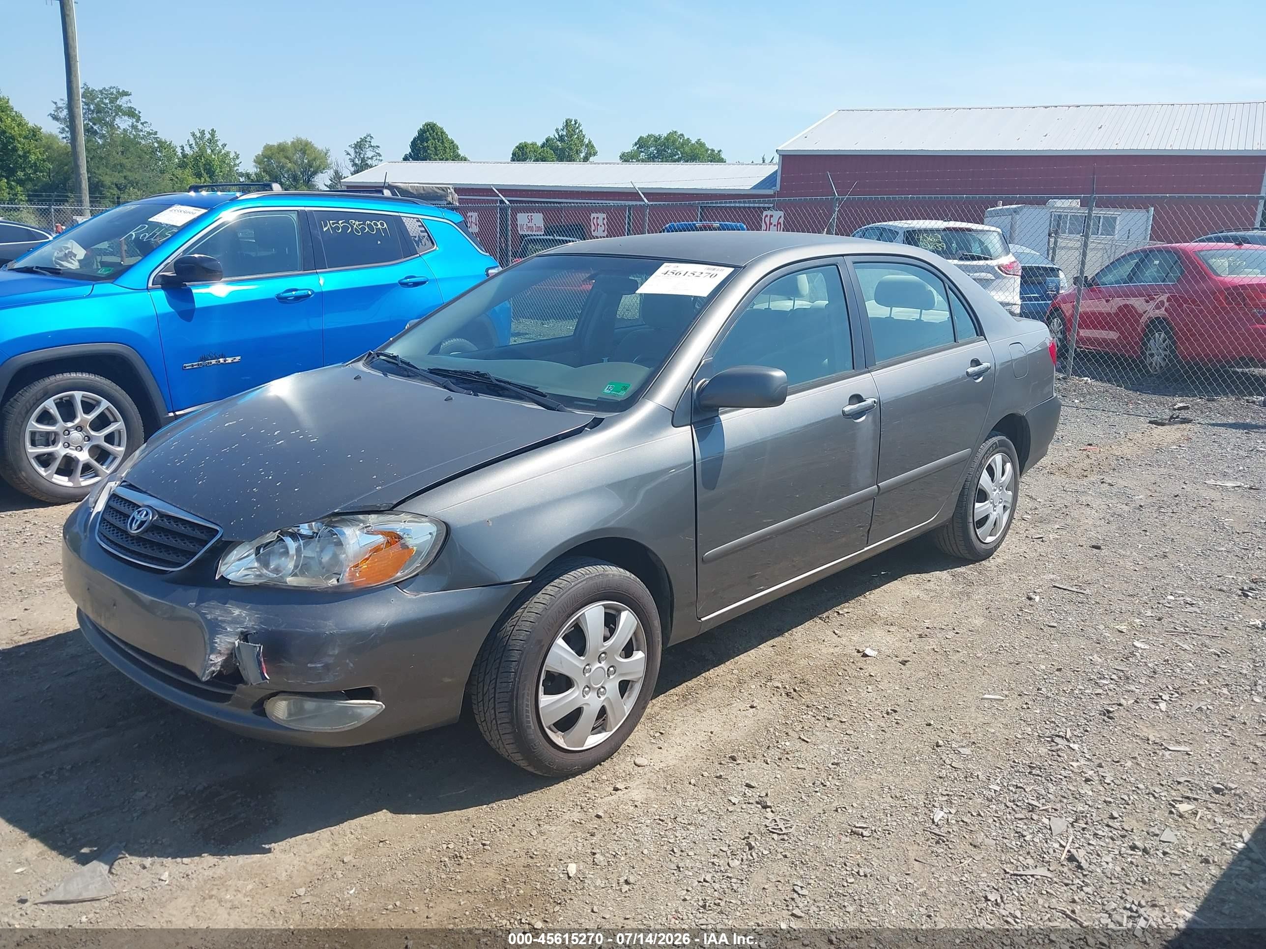 2007 Toyota Corolla Le Gray vin: 2T1BR32E57C797032