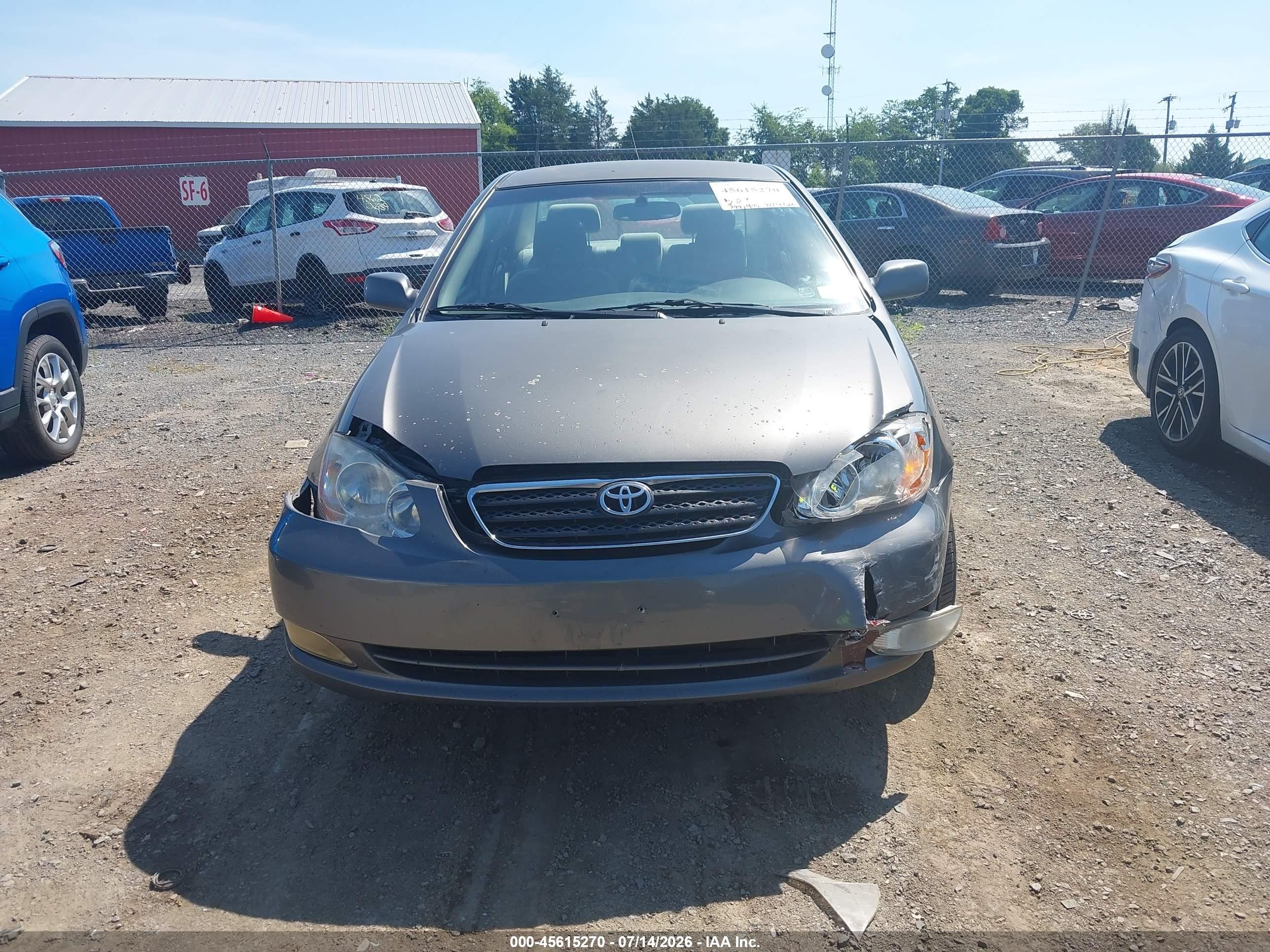2007 Toyota Corolla Le Gray vin: 2T1BR32E57C797032