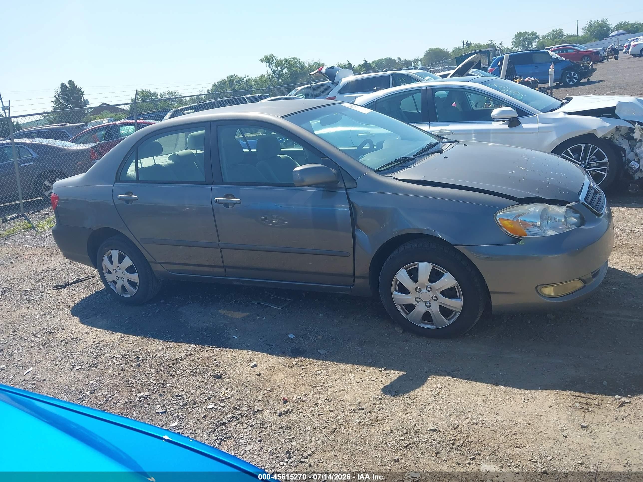 2007 Toyota Corolla Le Gray vin: 2T1BR32E57C797032