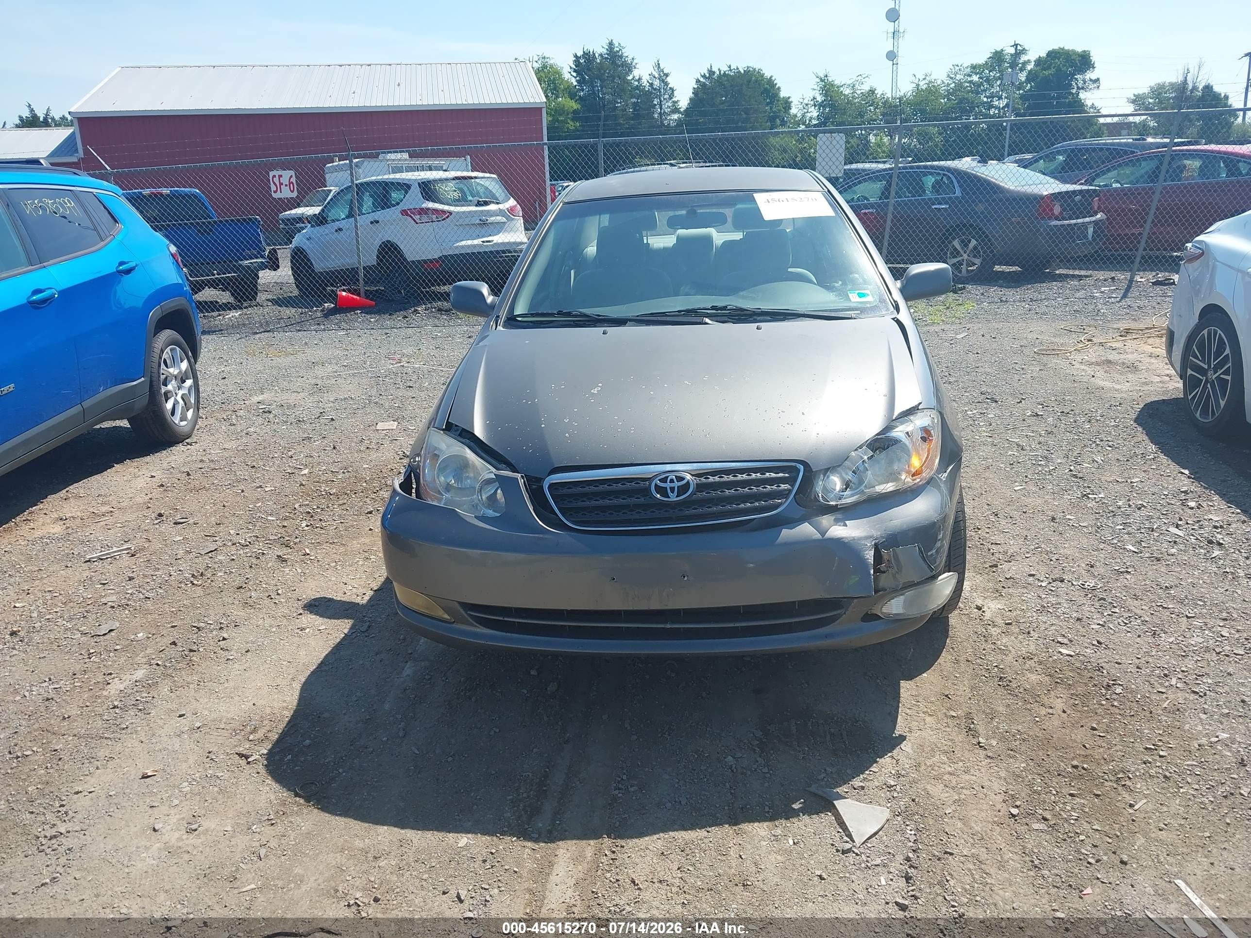 2007 Toyota Corolla Le Gray vin: 2T1BR32E57C797032