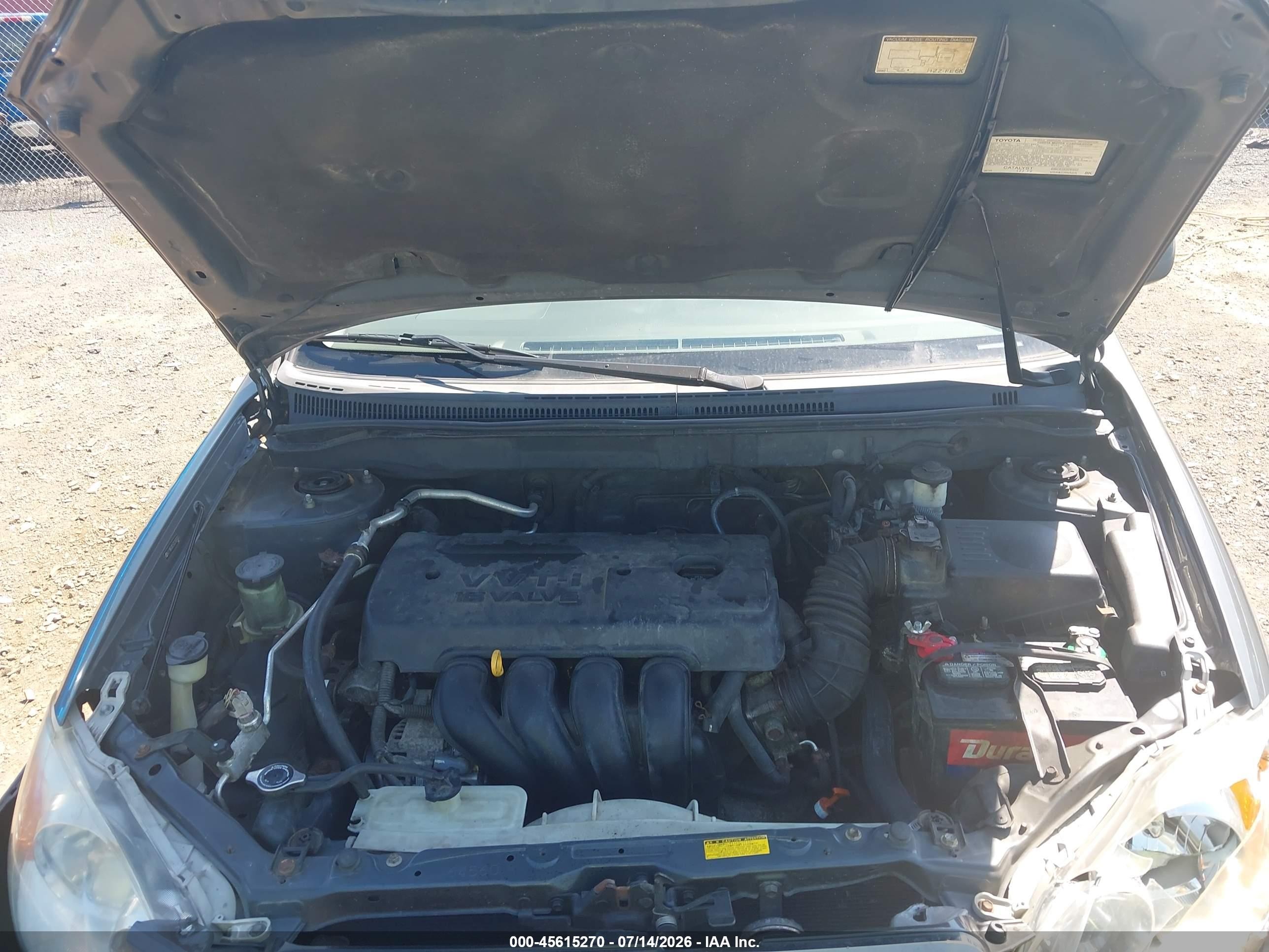 2007 Toyota Corolla Le Gray vin: 2T1BR32E57C797032