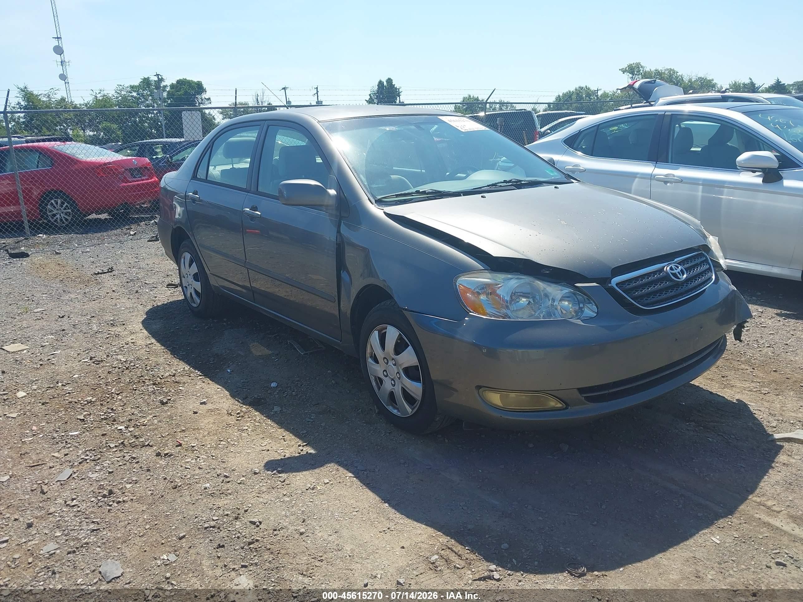 2007 Toyota Corolla Le Gray vin: 2T1BR32E57C797032