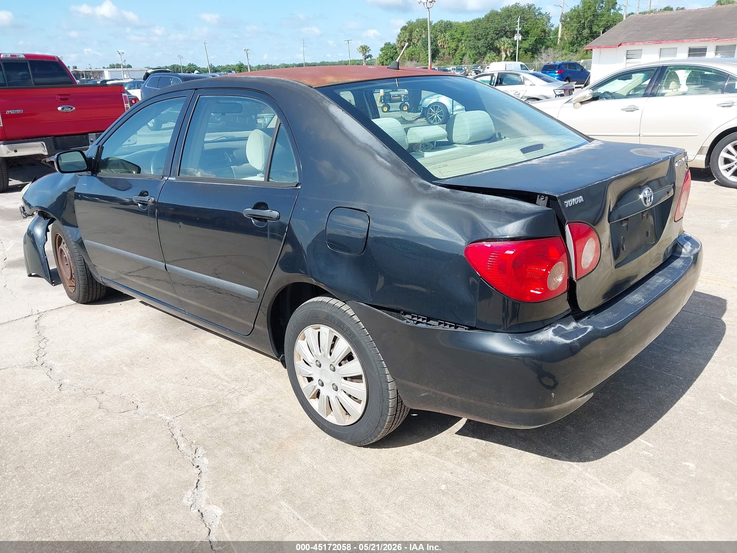 2007 Toyota Corolla Ce Black vin: 2T1BR32E57C802682
