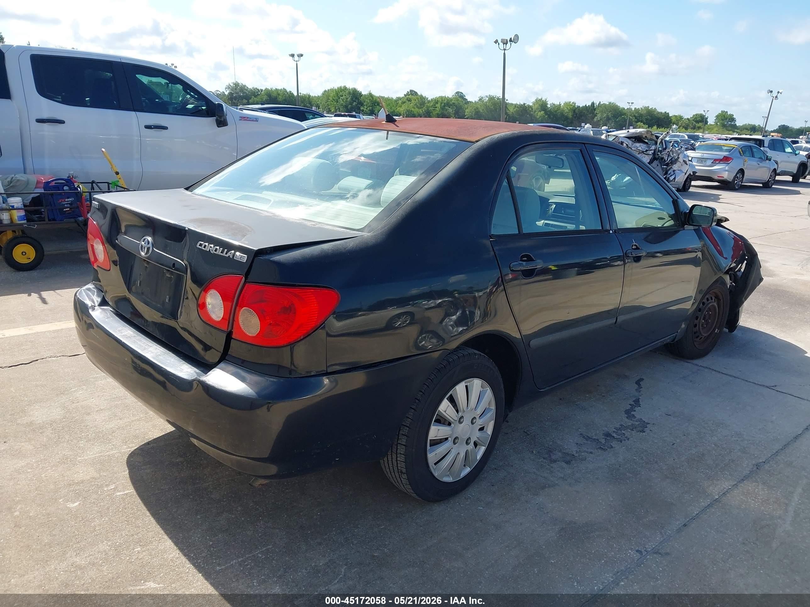 2007 Toyota Corolla Ce Black vin: 2T1BR32E57C802682