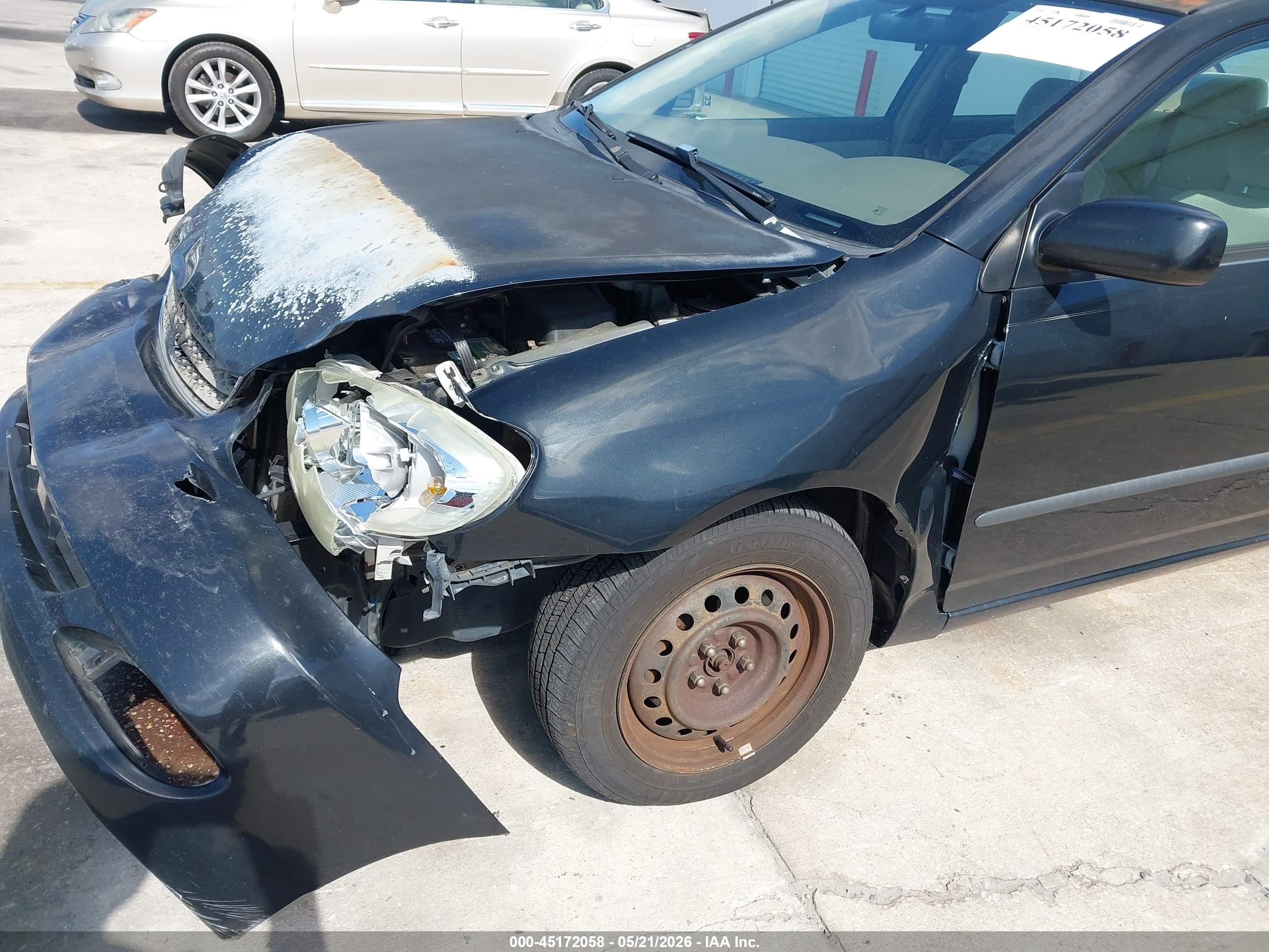 2007 Toyota Corolla Ce Black vin: 2T1BR32E57C802682