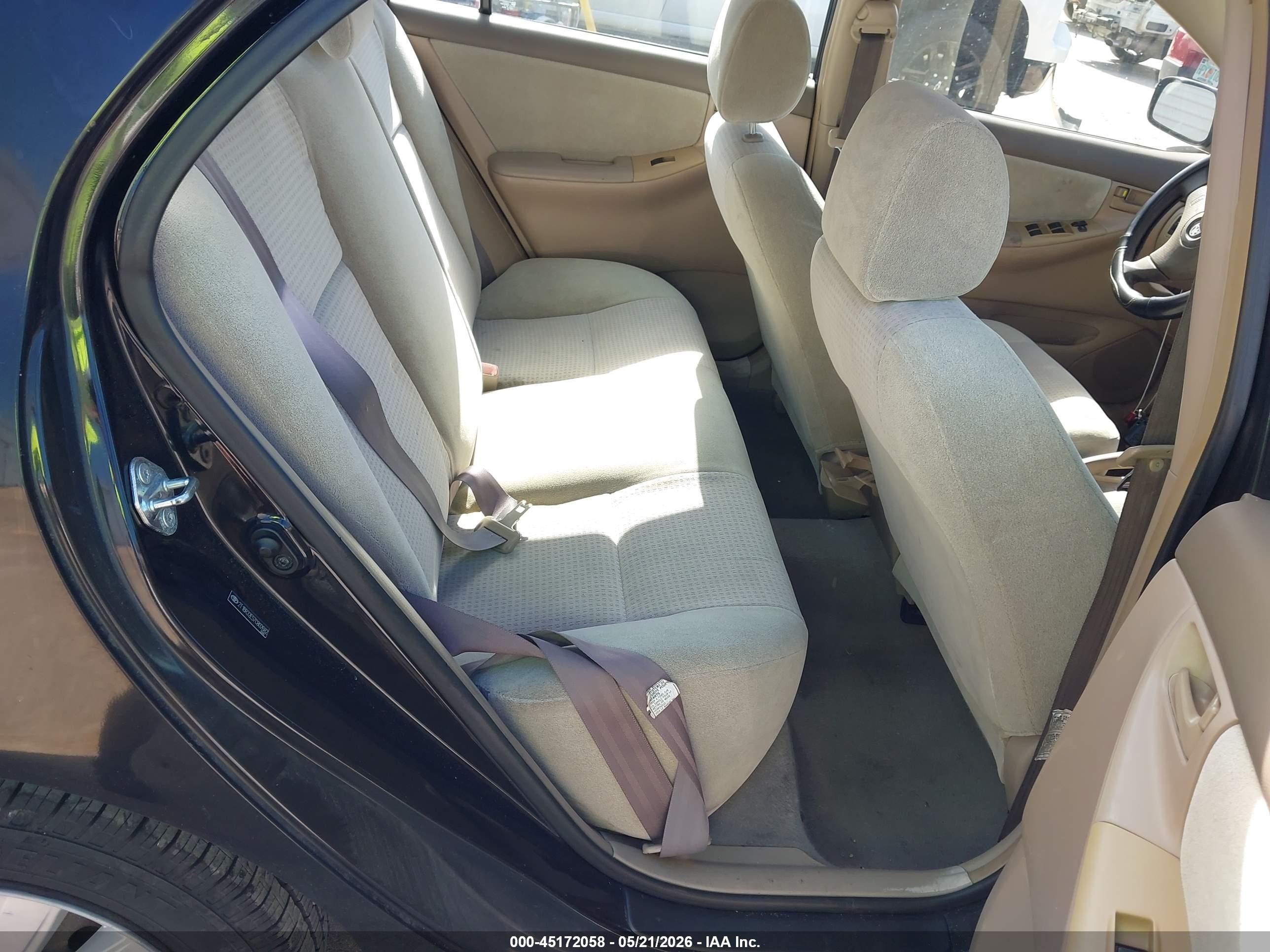 2007 Toyota Corolla Ce Black vin: 2T1BR32E57C802682