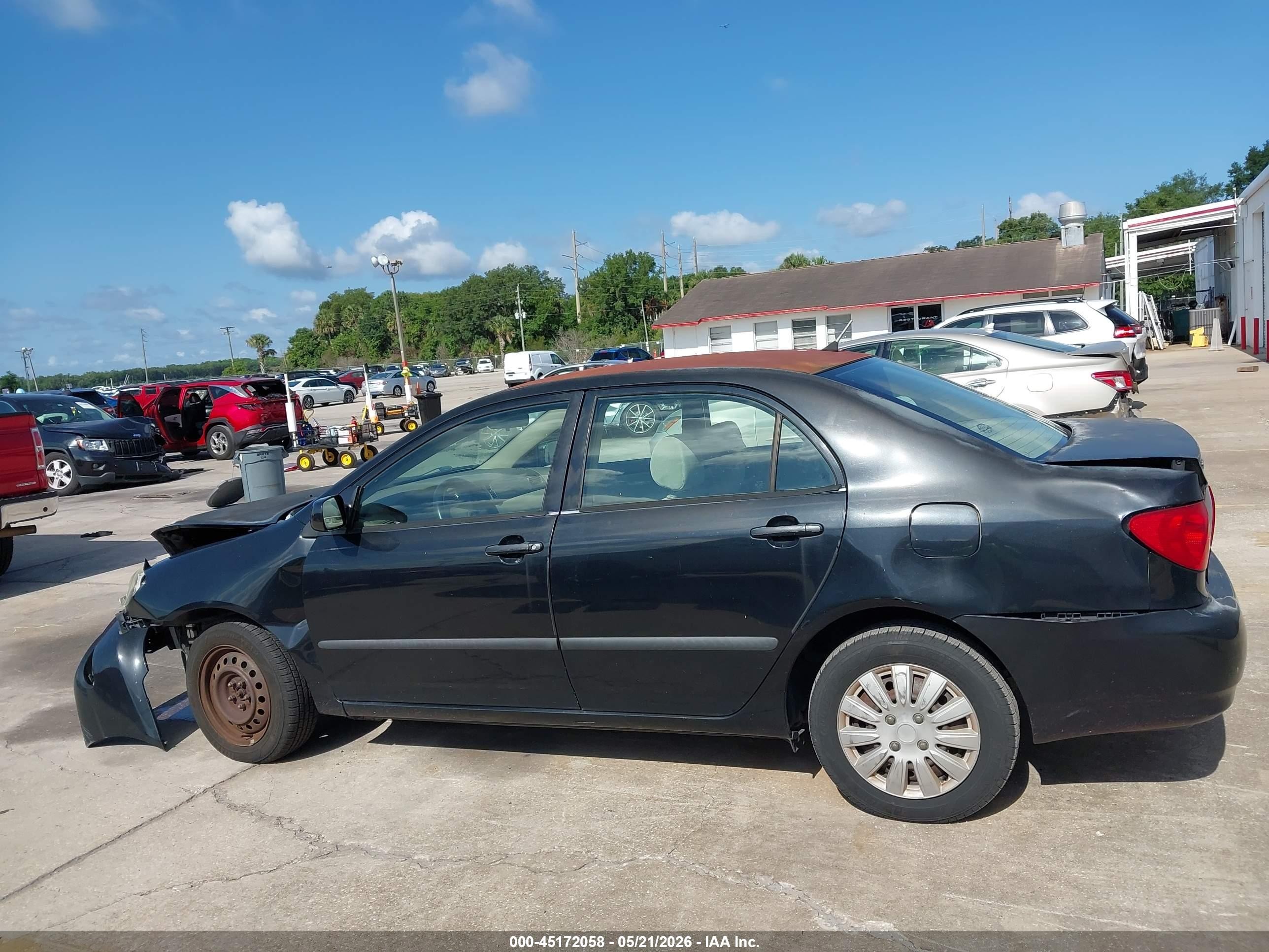 2007 Toyota Corolla Ce Black vin: 2T1BR32E57C802682