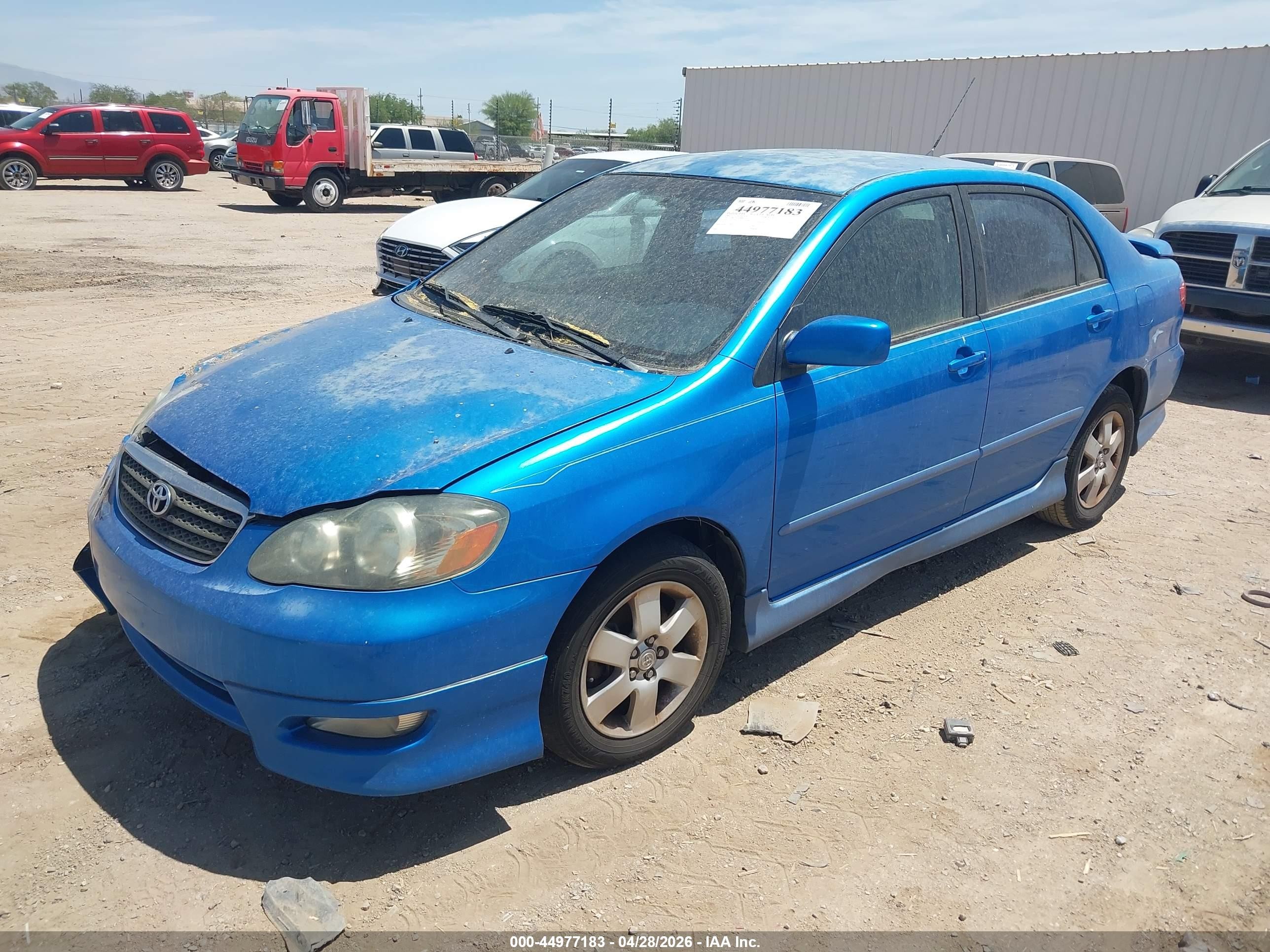 2007 Toyota Corolla S Blue vin: 2T1BR32E57C808241