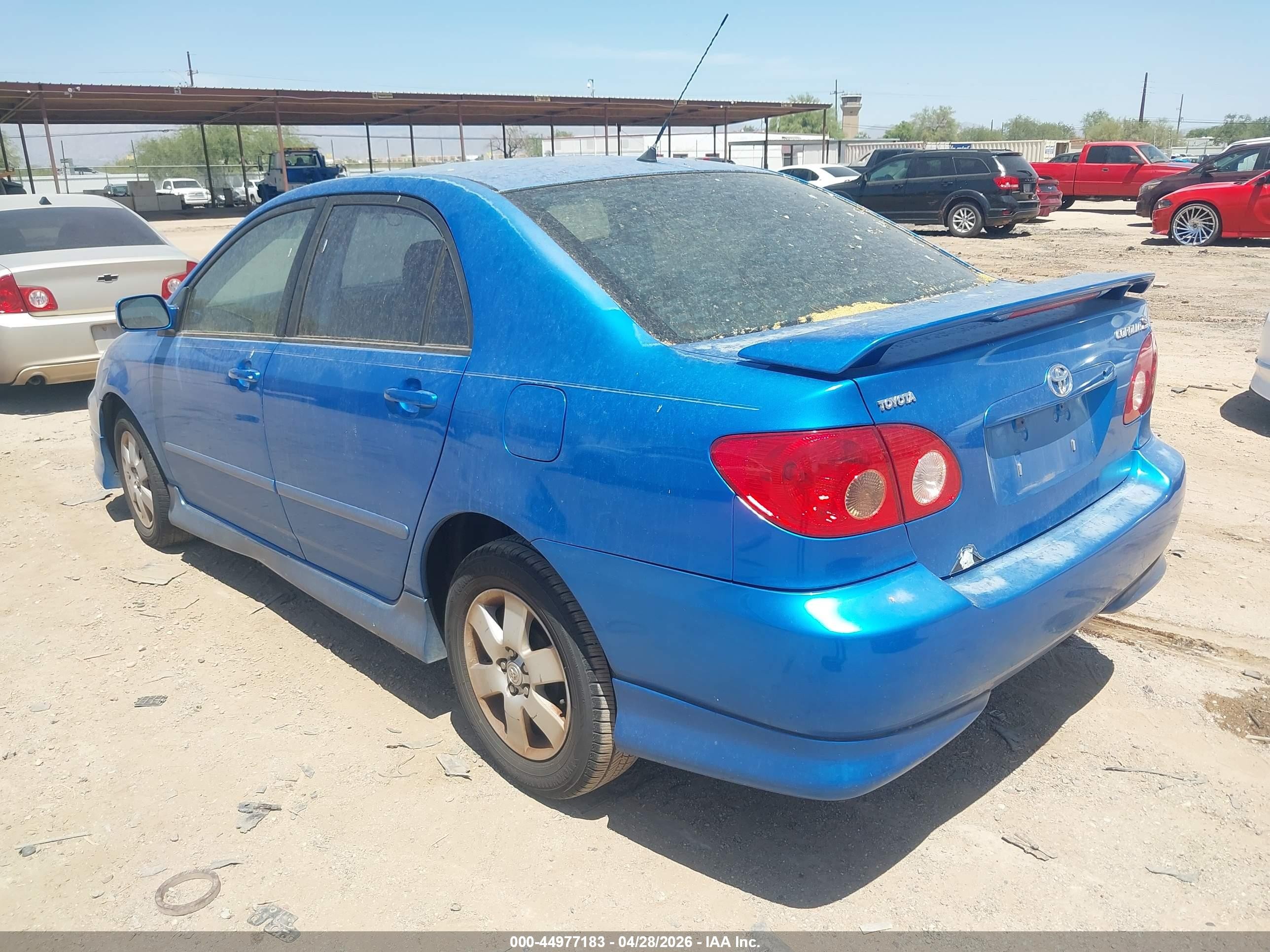 2007 Toyota Corolla S Blue vin: 2T1BR32E57C808241