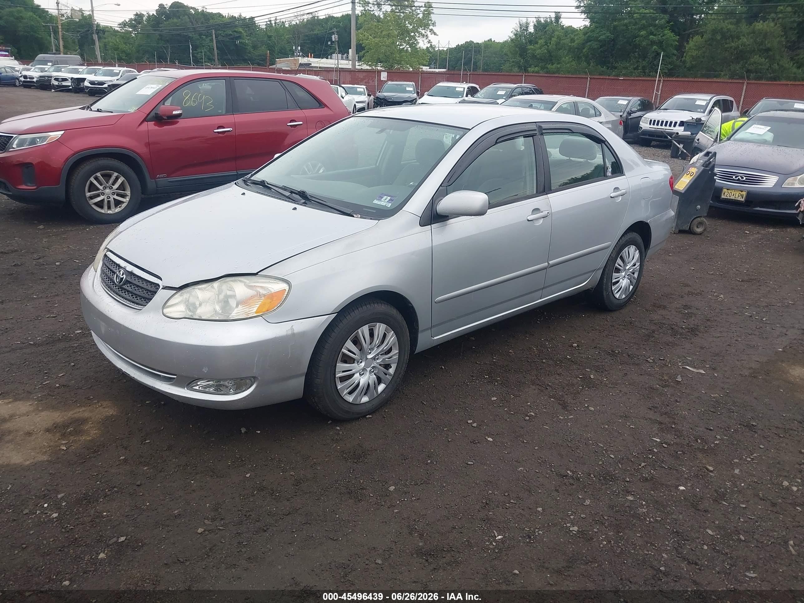 2007 Toyota Corolla Le Серый vin: 2T1BR32E57C839201