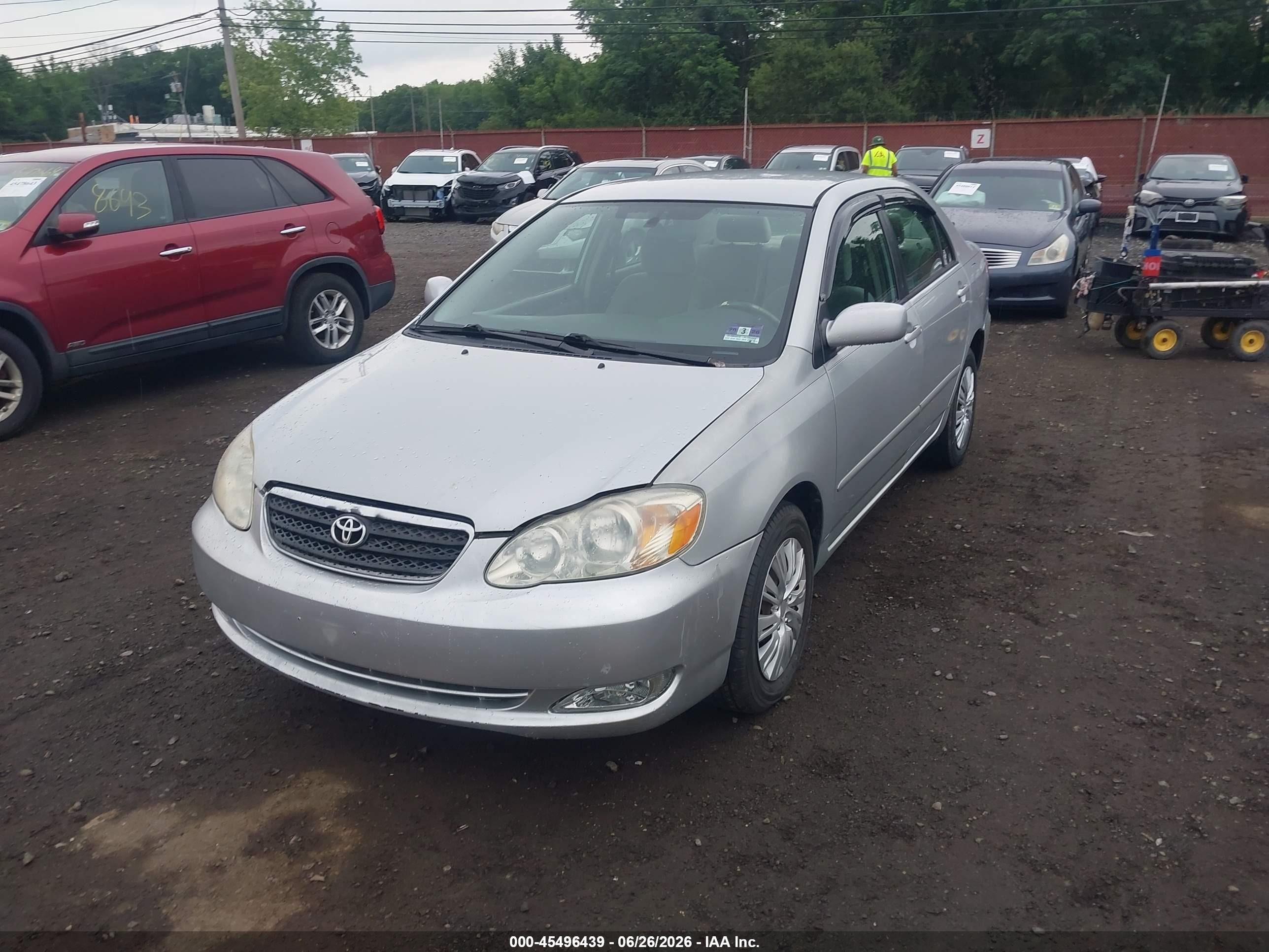 2007 Toyota Corolla Le Серый vin: 2T1BR32E57C839201