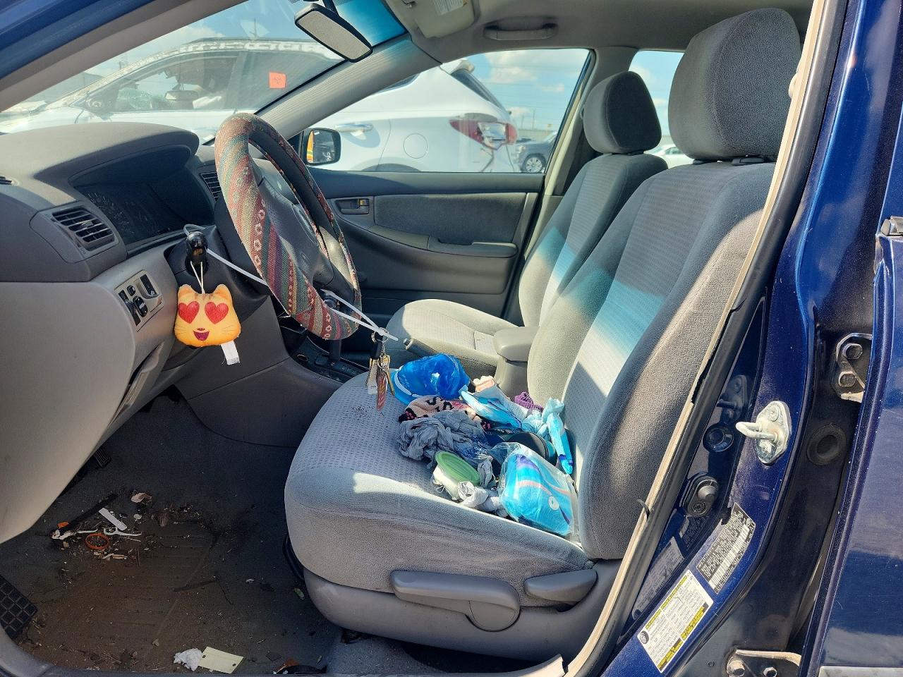 2007 Toyota Corolla Ce Blue vin: 2T1BR32E57C855110