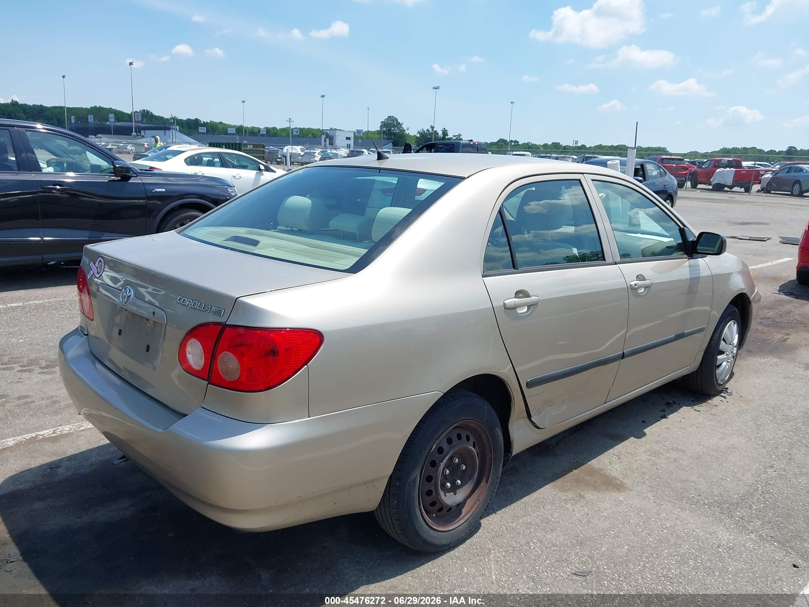 2008 Toyota Corolla Ce Tan vin: 2T1BR32E58C869283