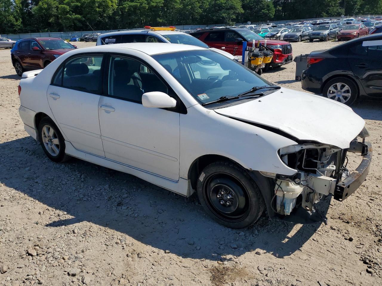 2008 Toyota Corolla S White vin: 2T1BR32E58C901472