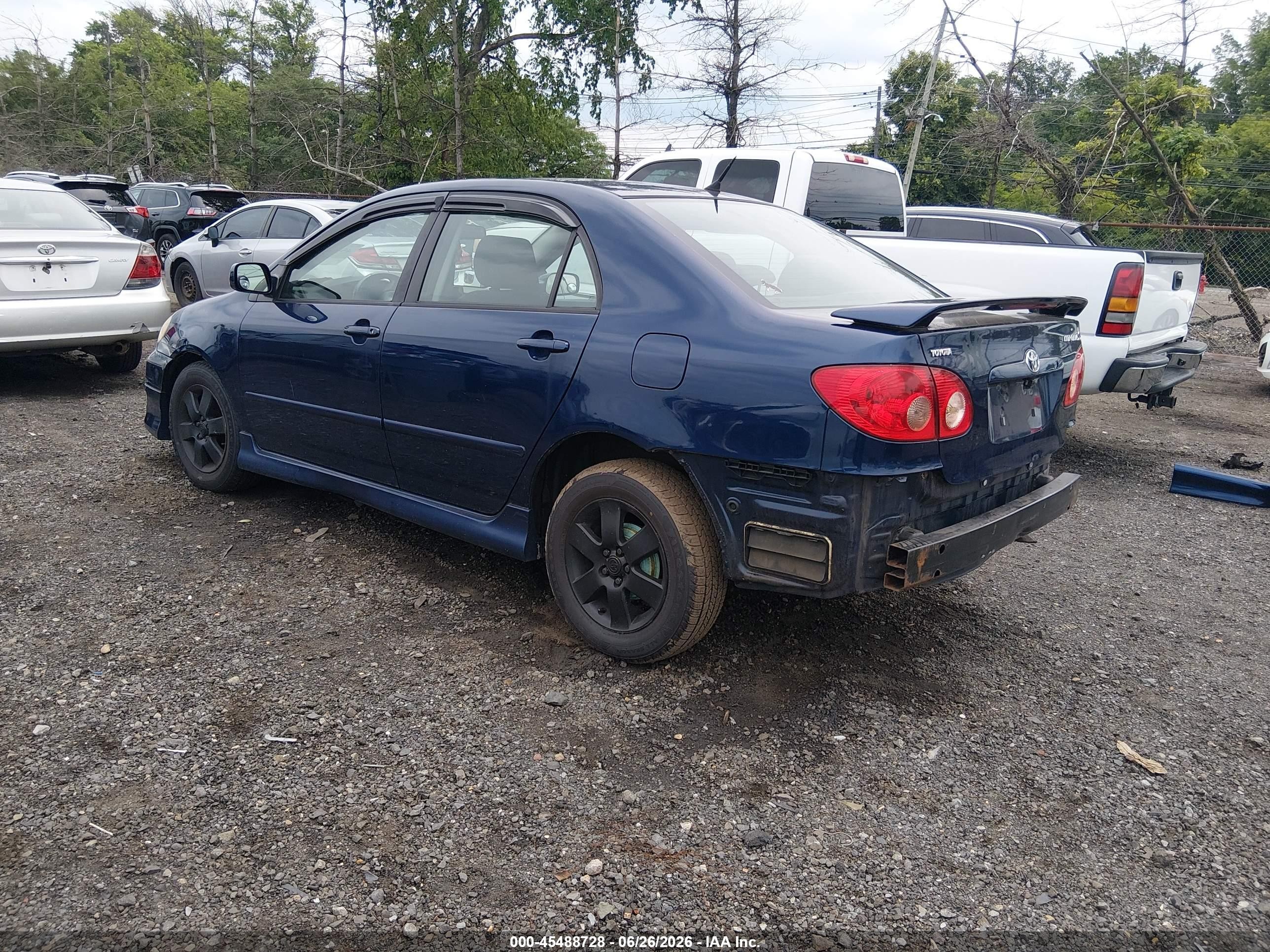 2008 Toyota Corolla S Blue vin: 2T1BR32E58C919096