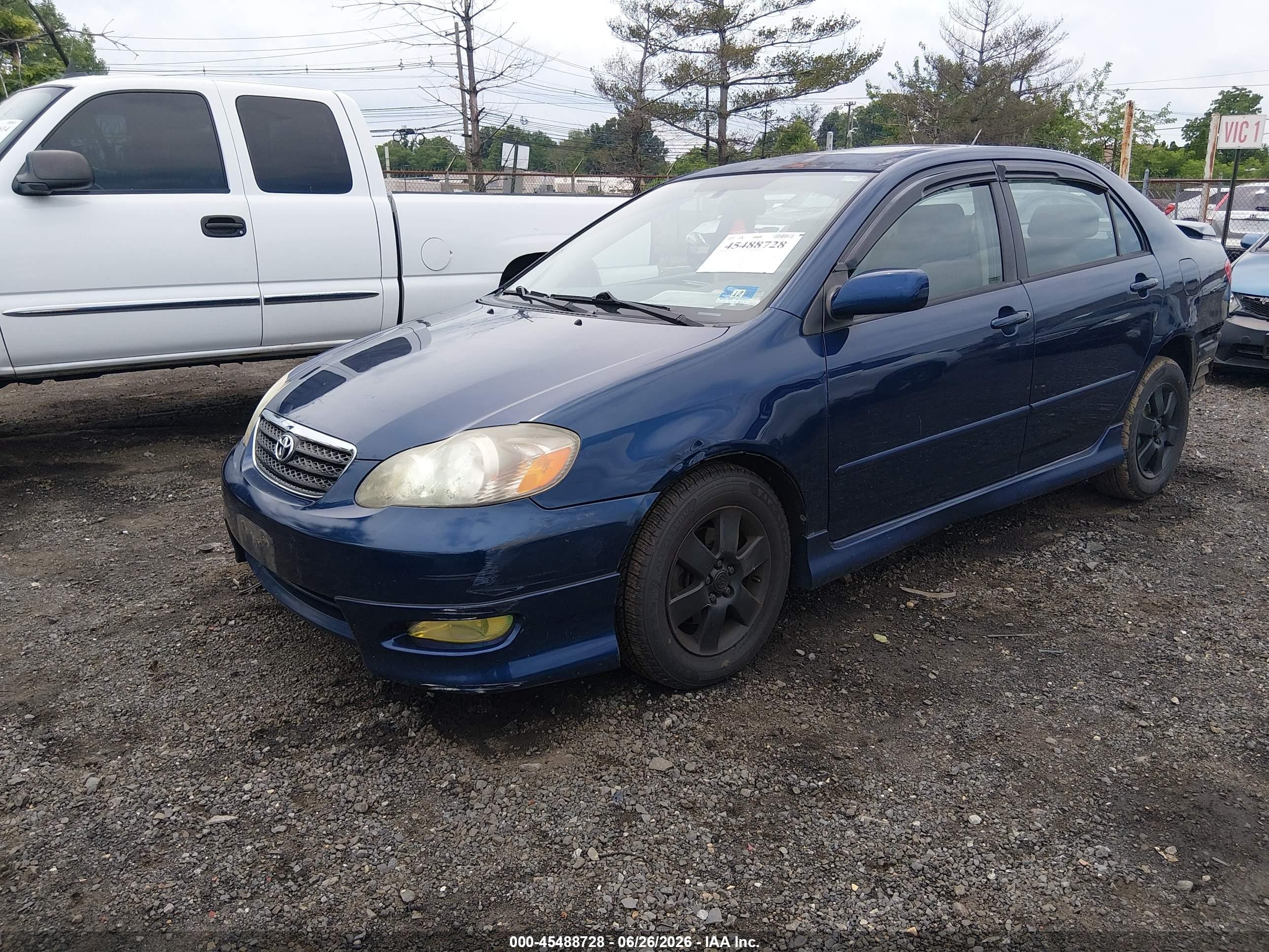2008 Toyota Corolla S Blue vin: 2T1BR32E58C919096