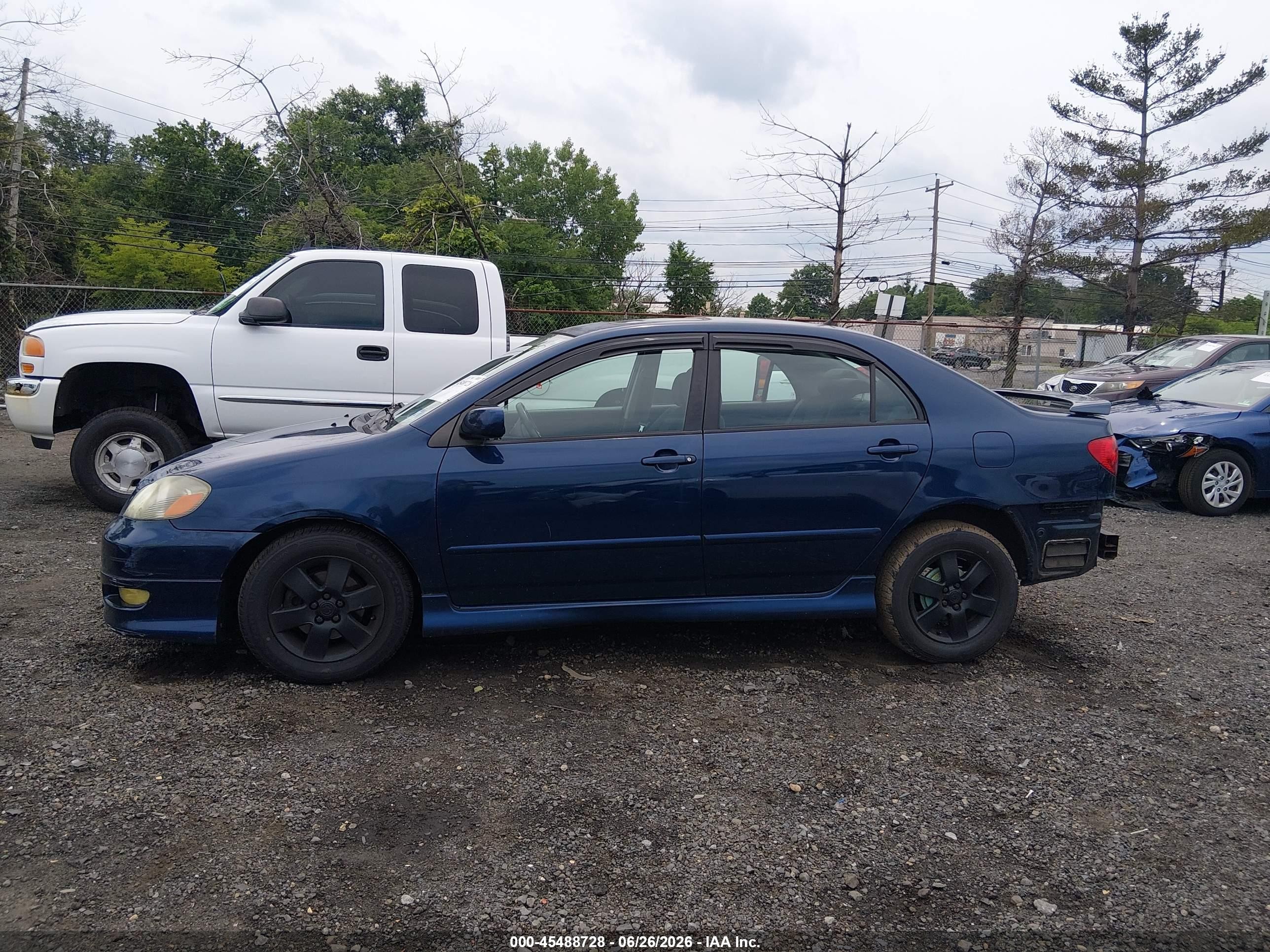 2008 Toyota Corolla S Blue vin: 2T1BR32E58C919096