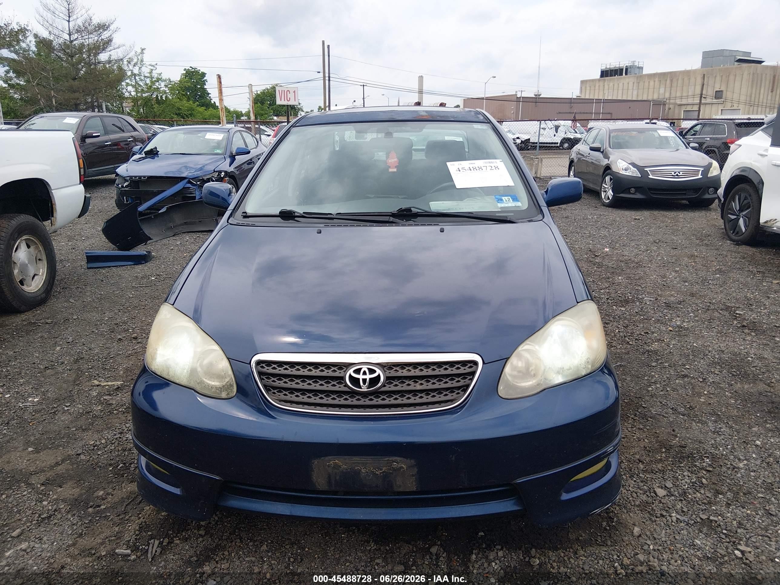 2008 Toyota Corolla S Blue vin: 2T1BR32E58C919096