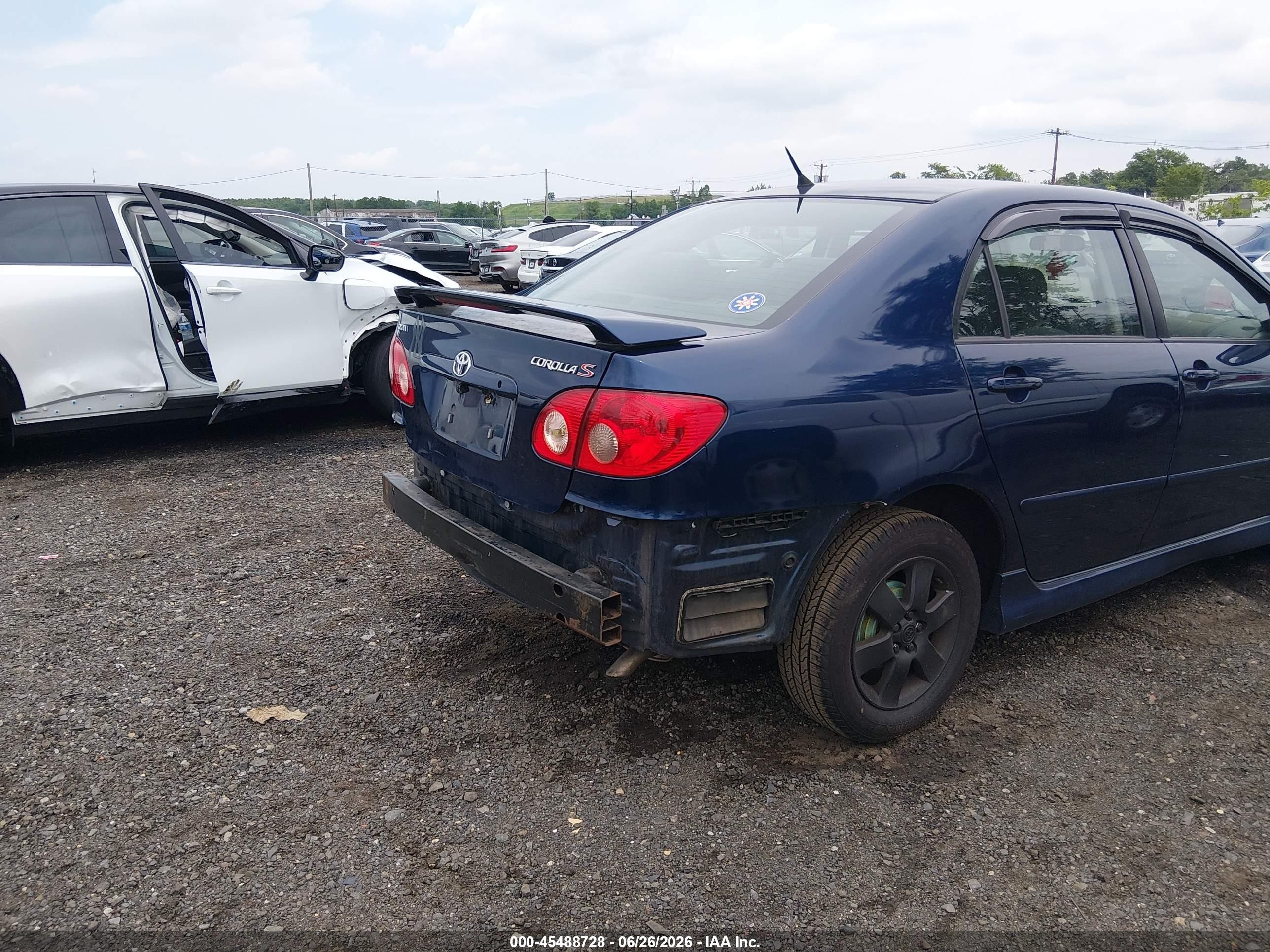 2008 Toyota Corolla S Blue vin: 2T1BR32E58C919096