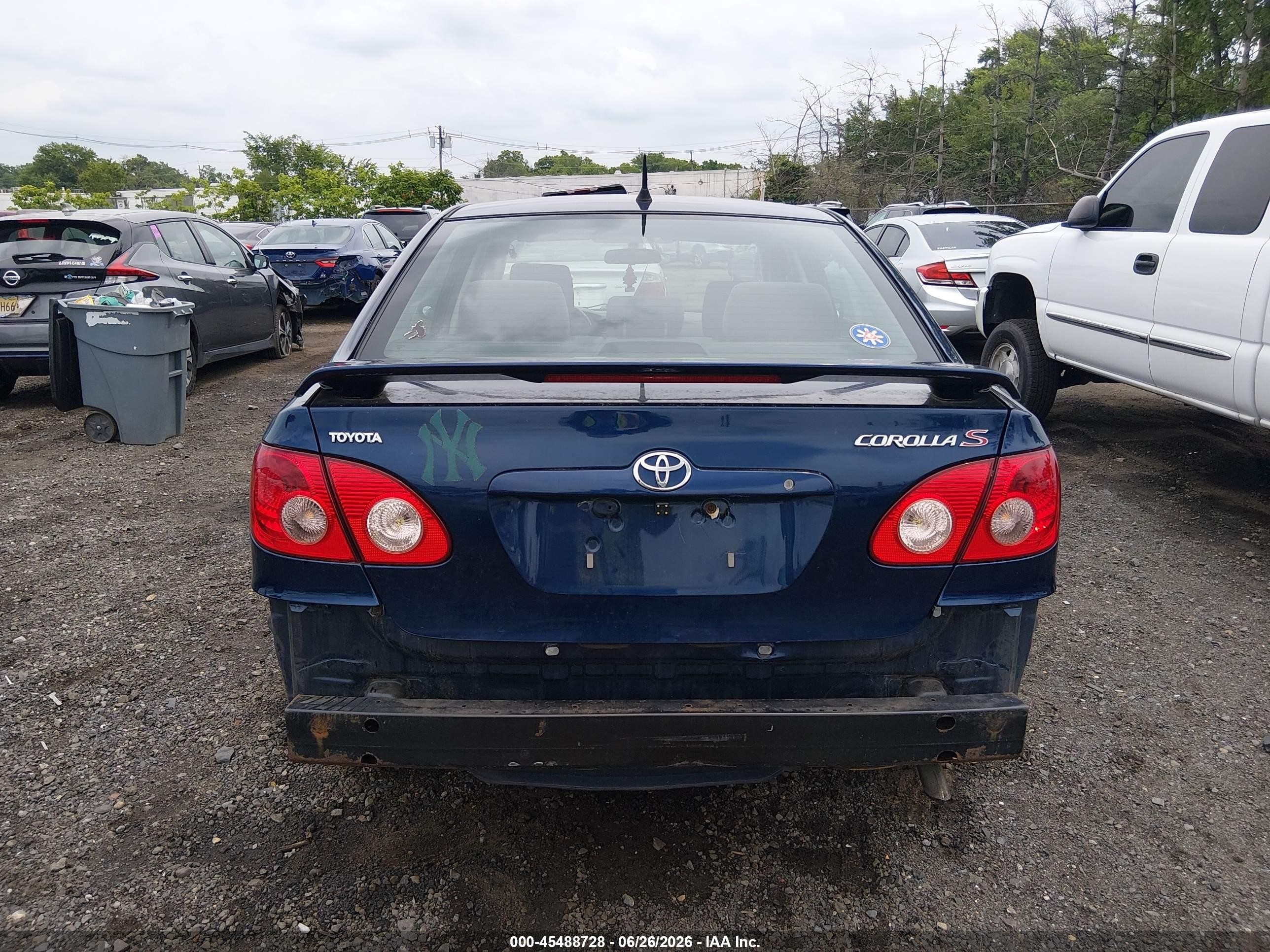 2008 Toyota Corolla S Blue vin: 2T1BR32E58C919096