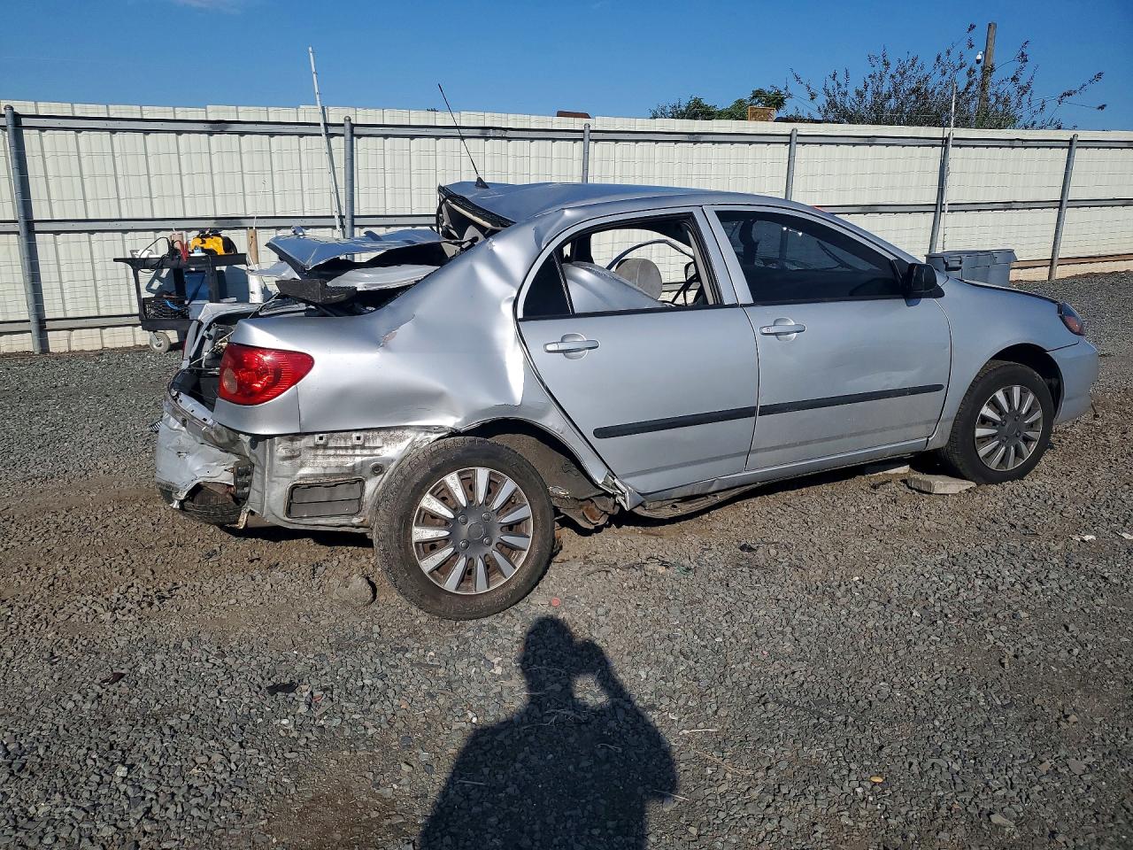 2008 Toyota Corolla Ce Gray vin: 2T1BR32E58C927411