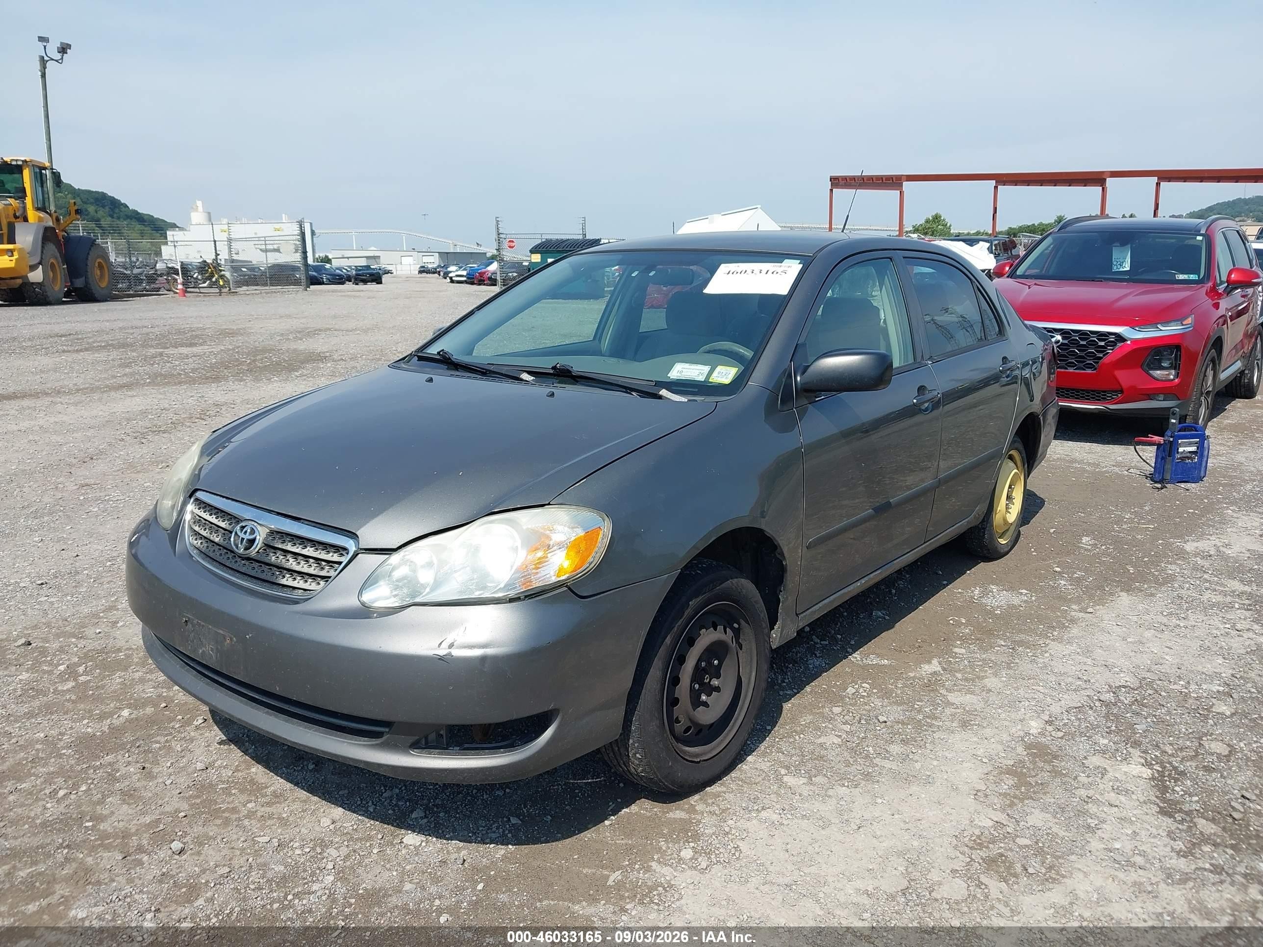 2008 Toyota Corolla Ce Серый vin: 2T1BR32E58C935721
