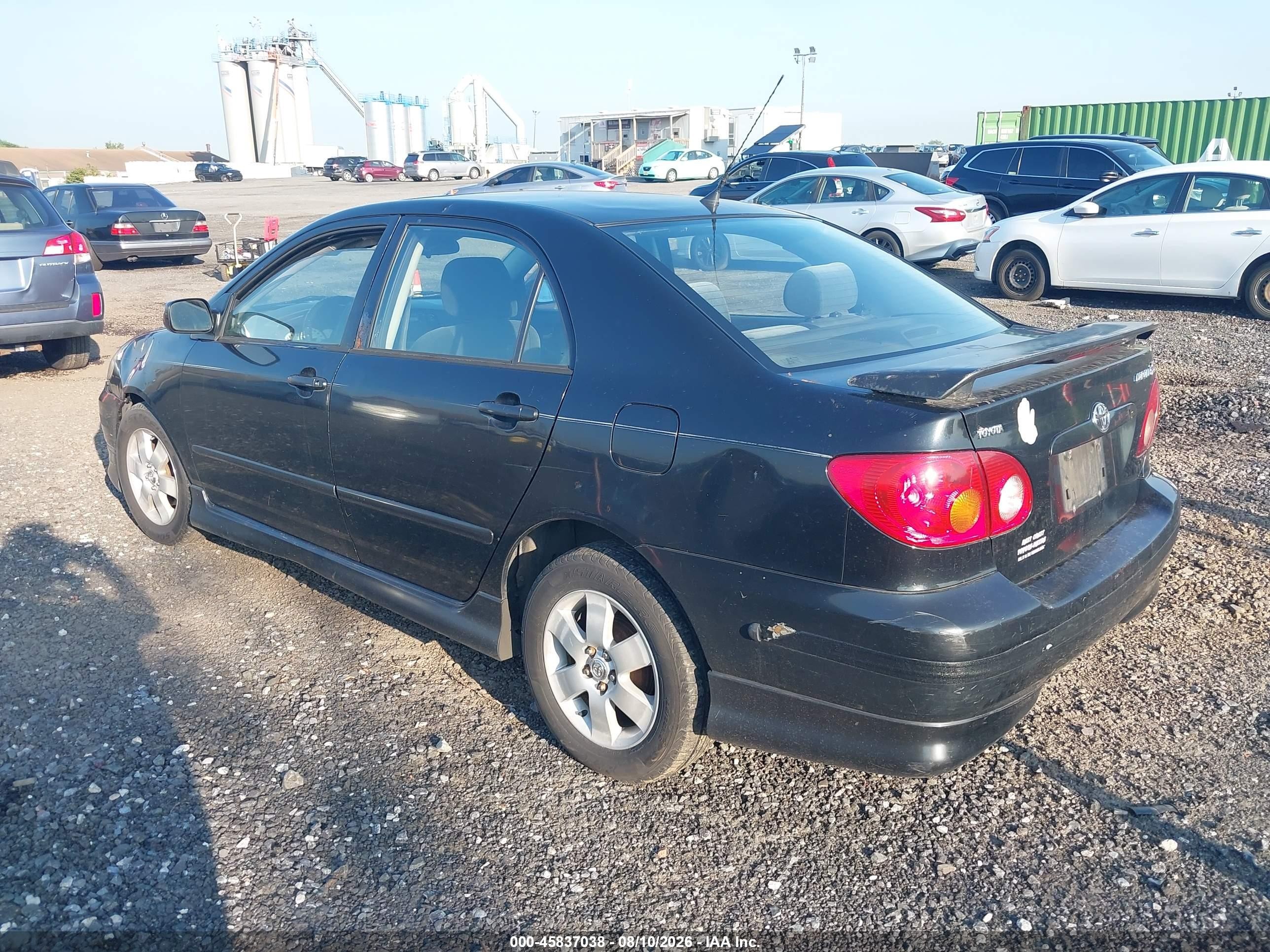 2003 Toyota Corolla S Black vin: 2T1BR32E63C087342